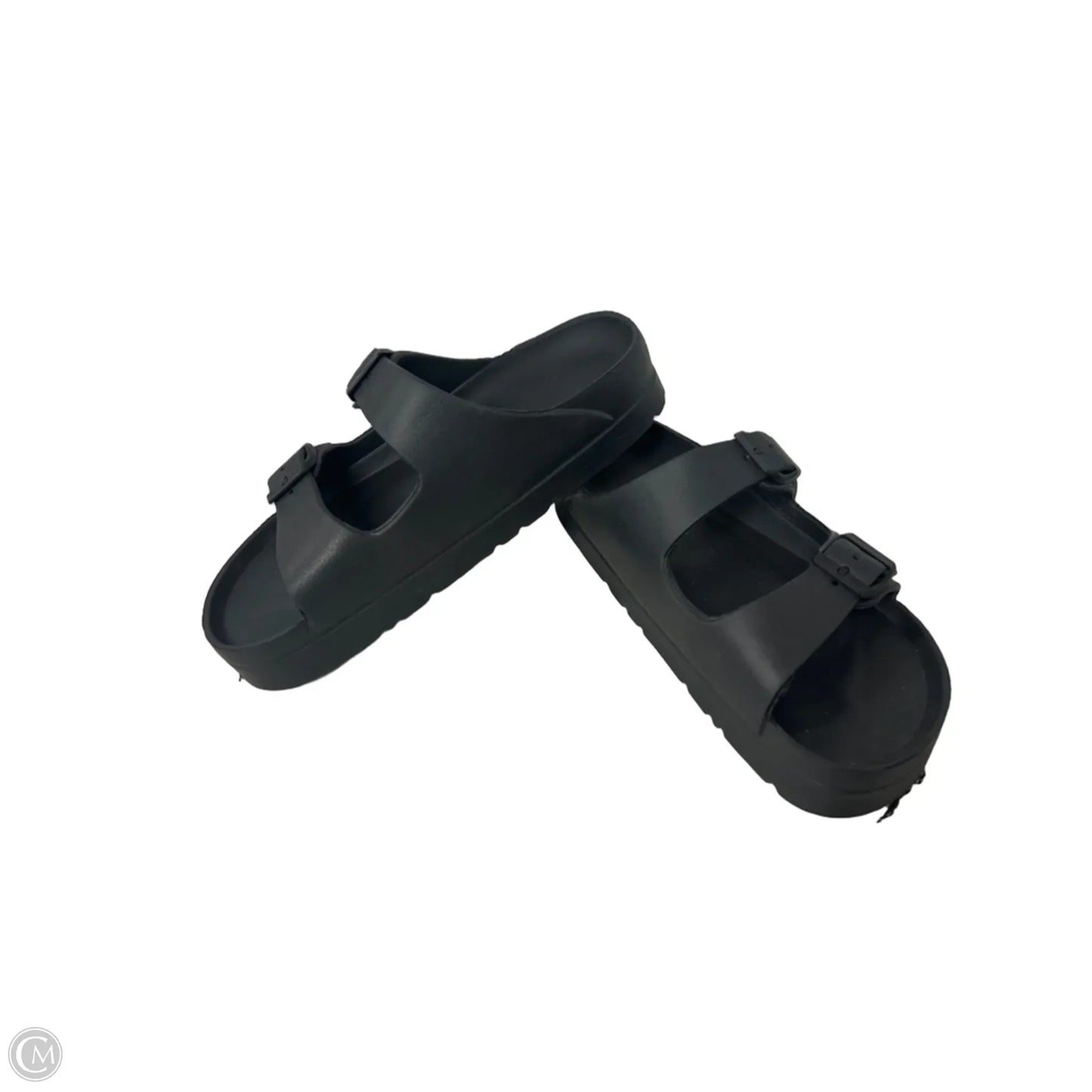 Sandals Sport By Clothes Mentor In Black, Size: 9