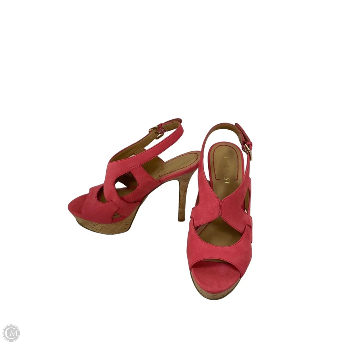 Shoes Heels Stiletto By Nine West In Pink & Tan, Size: 5