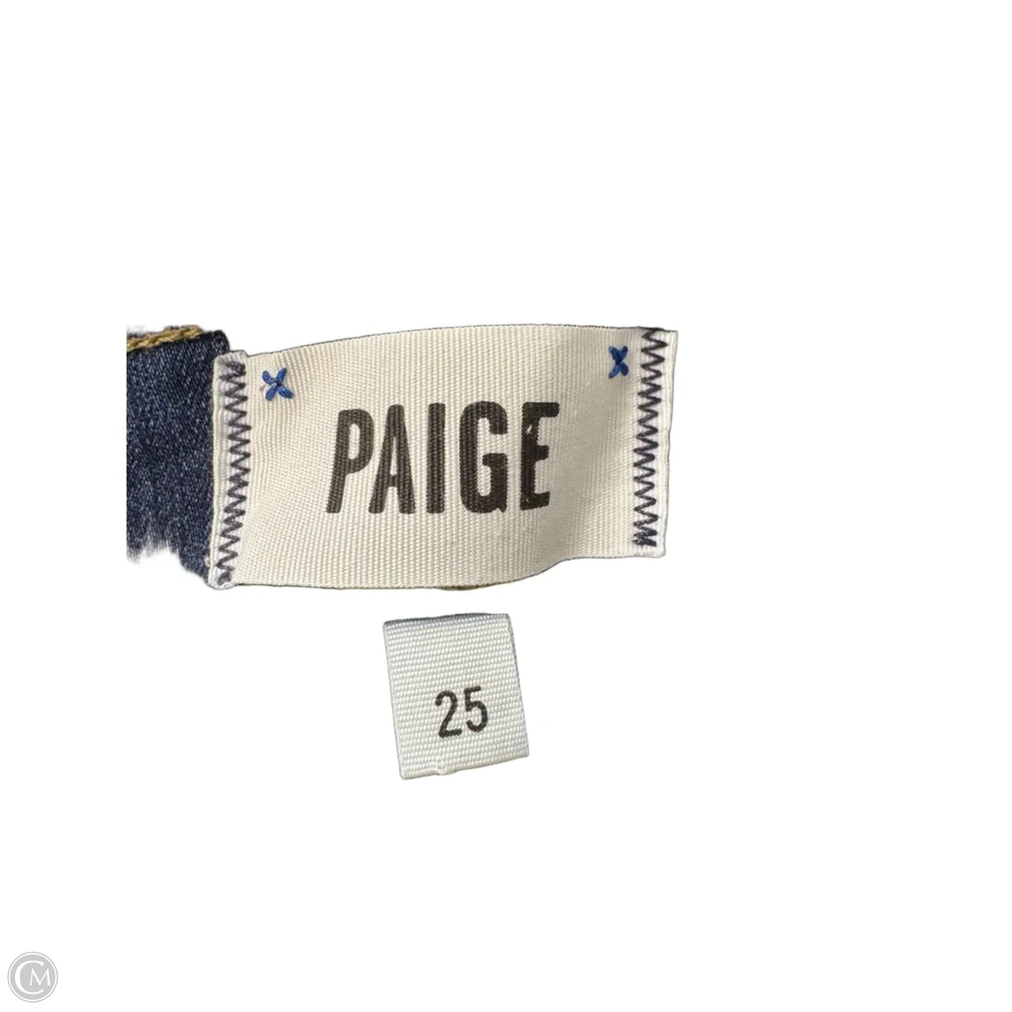Jeans Skinny By Paige In Blue Denim, Size: 2