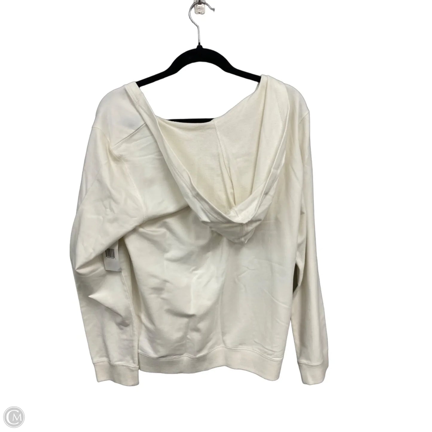 Sweatshirt Hoodie By Calvin Klein Performance In Cream, Size: Xl