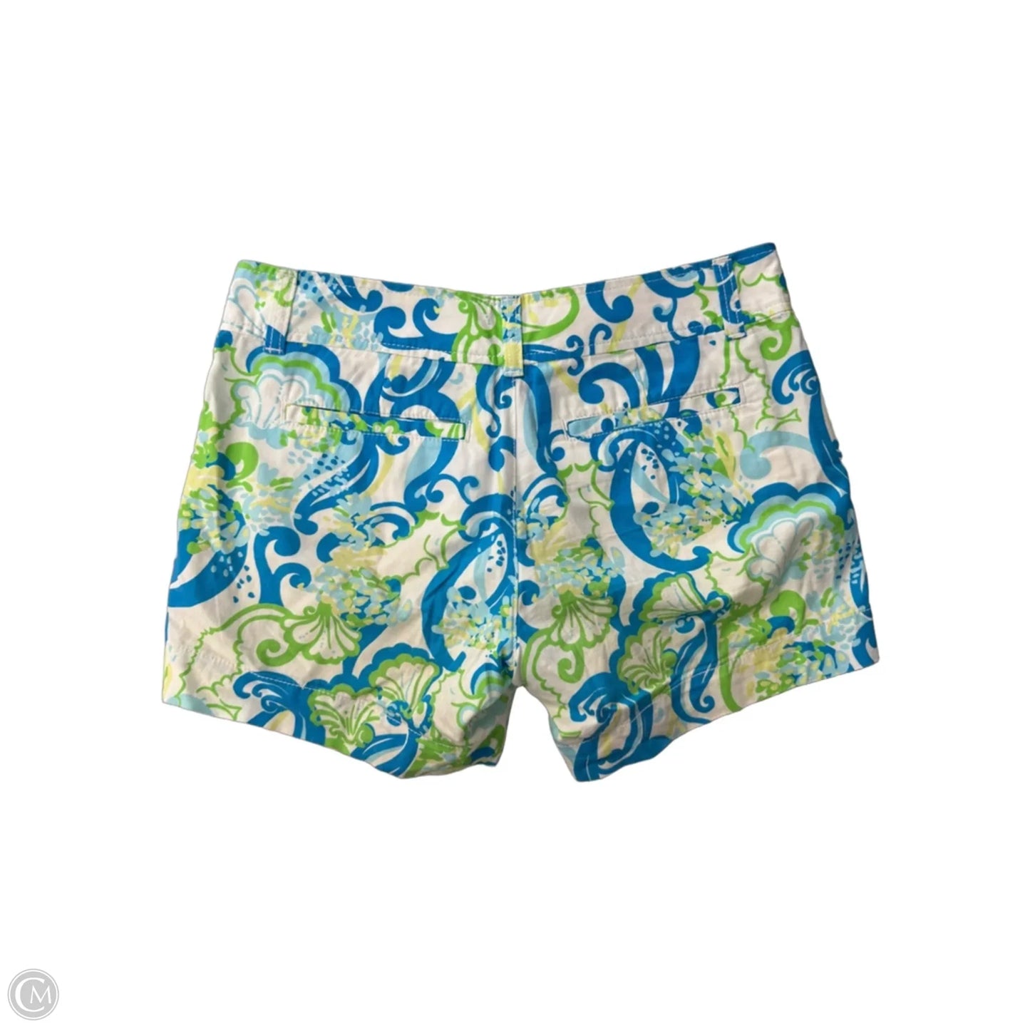 Shorts Designer By Lilly Pulitzer In Blue & Green, Size: 2