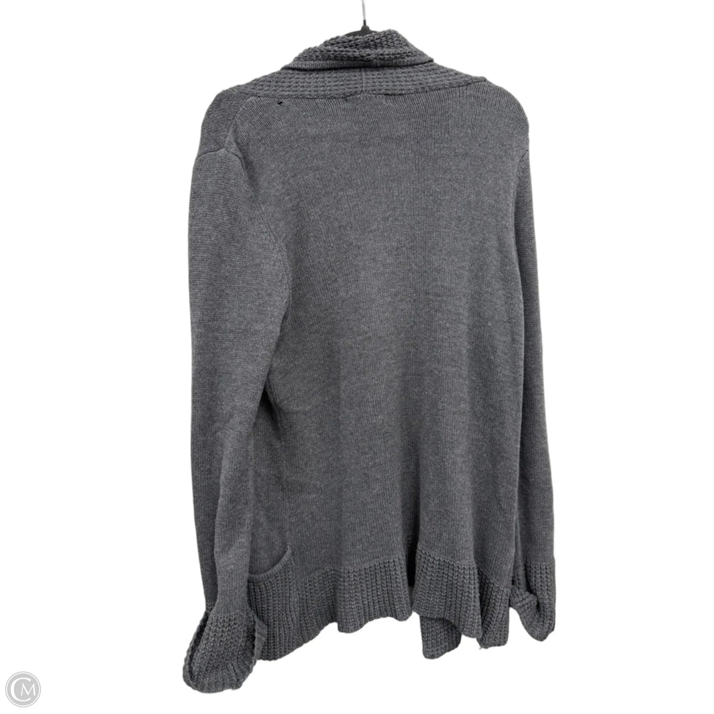 Sweater Cardigan By Clothes Mentor In Grey, Size: Xl