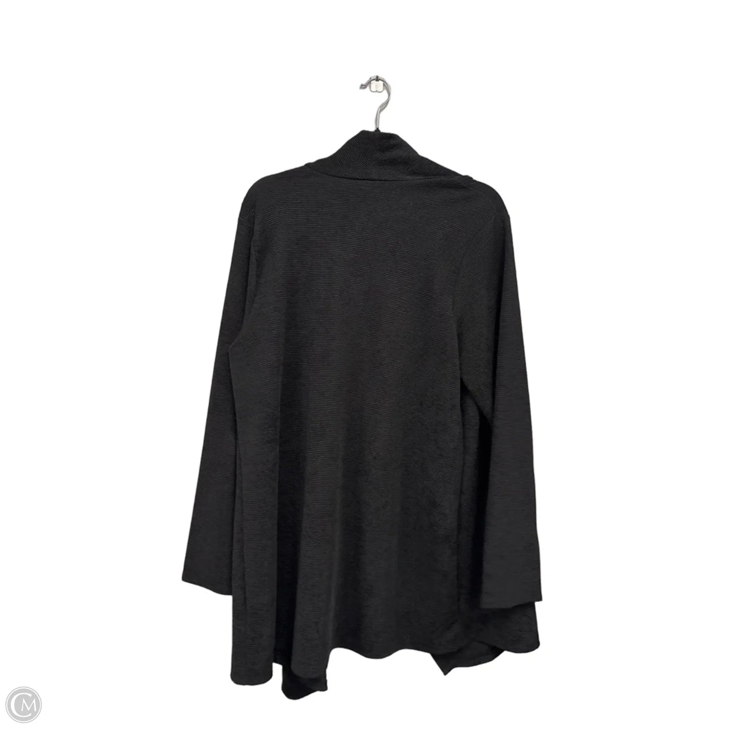 Cardigan By Bobeau In Black, Size: 1x
