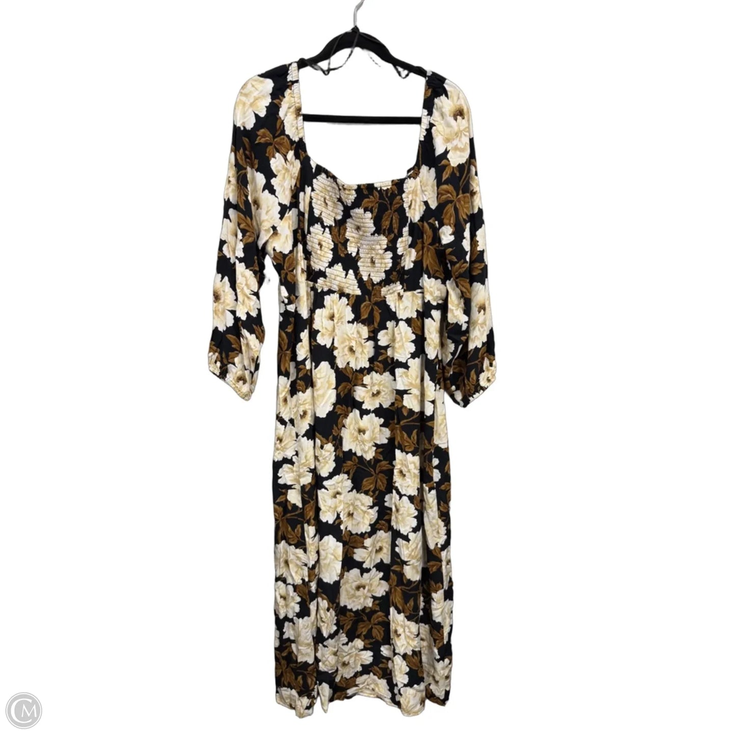 Dress Casual Maxi By Old Navy In Black & Brown, Size: Xxl