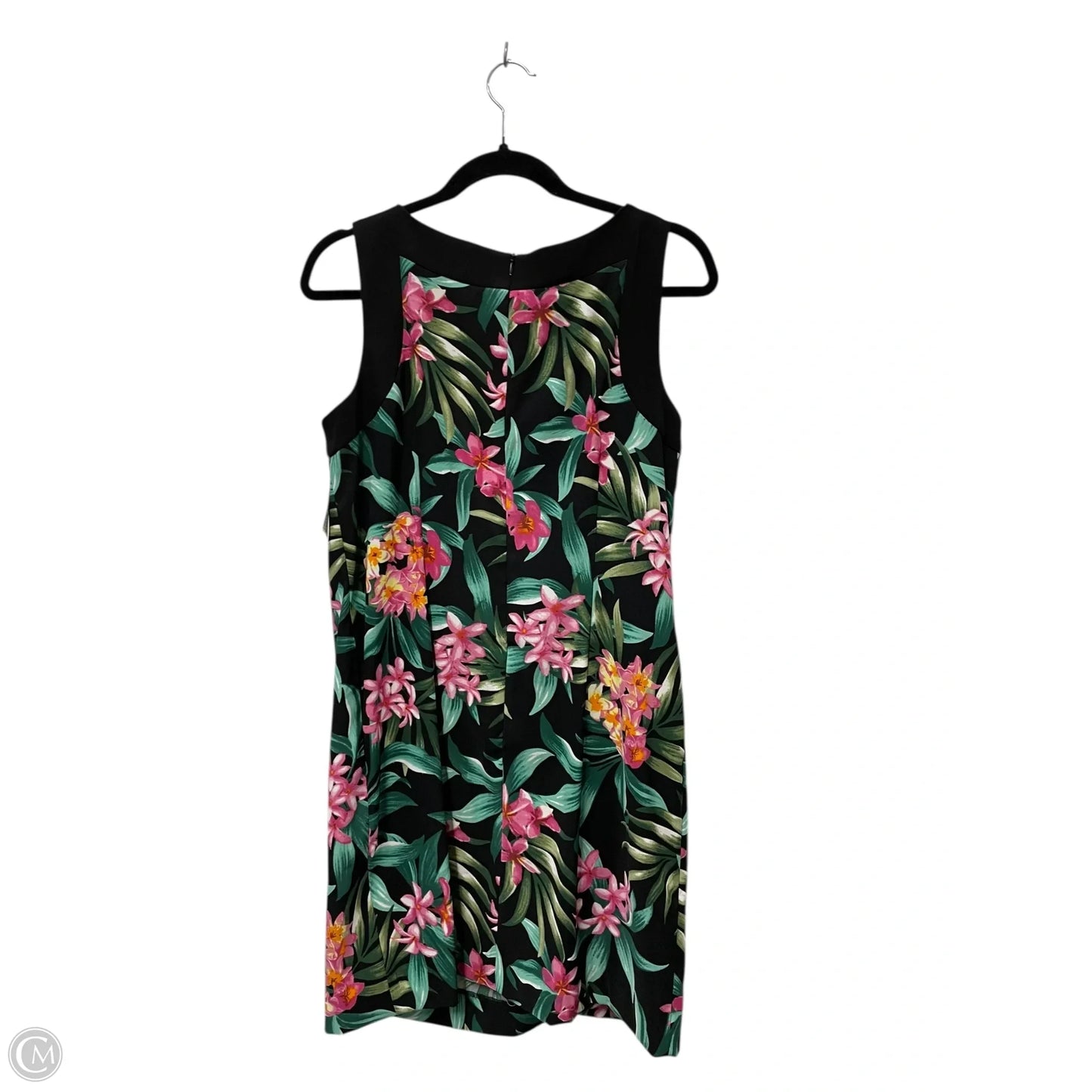 Dress Casual Short By Ab Studio In Tropical Print, Size: 14