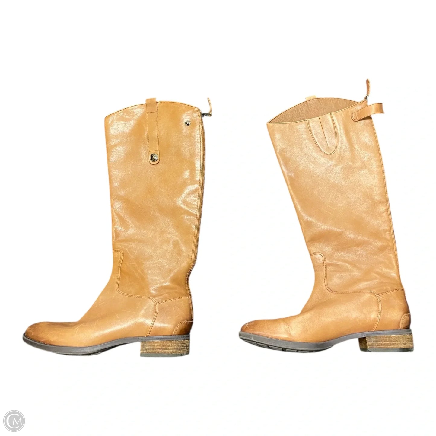 Boots Mid-calf Flats By Sam Edelman In Brown, Size: 8