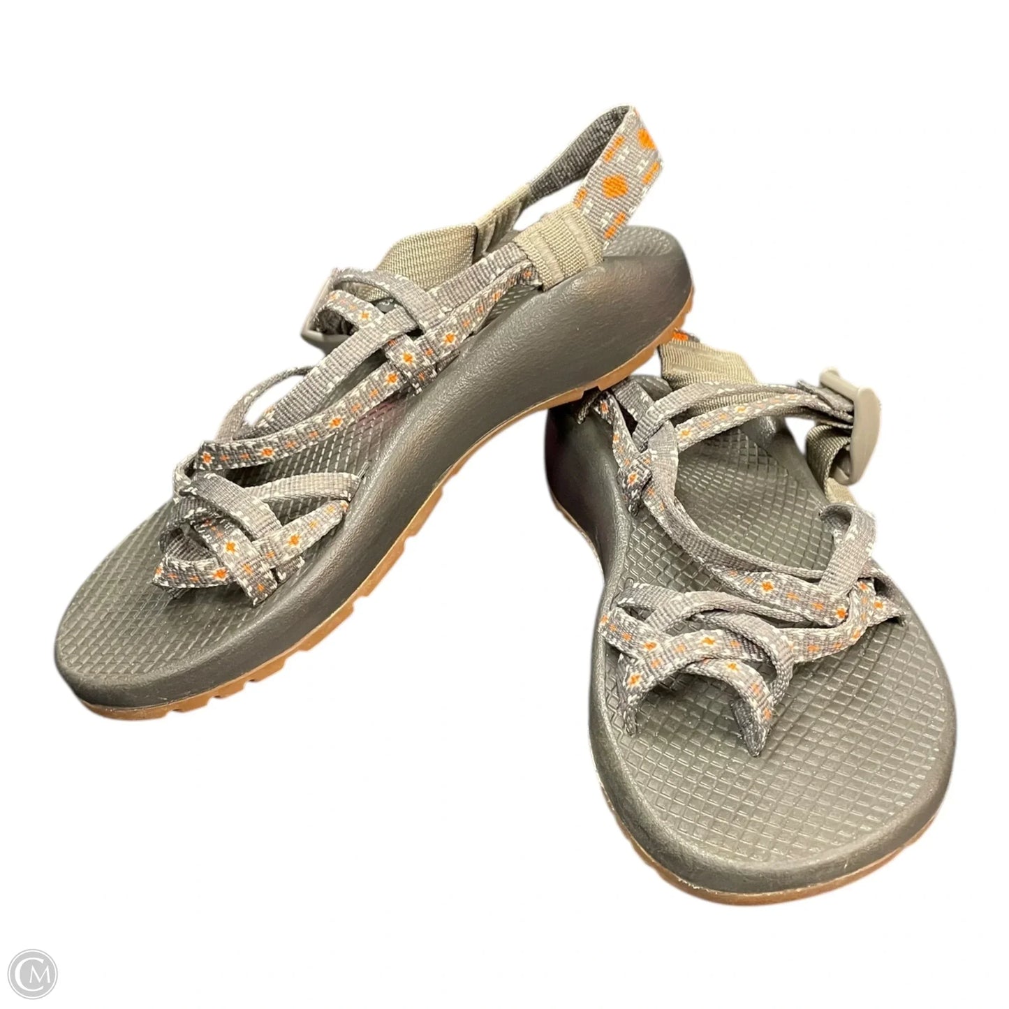 Sandals Flats By Chacos In Black & Grey, Size: 7