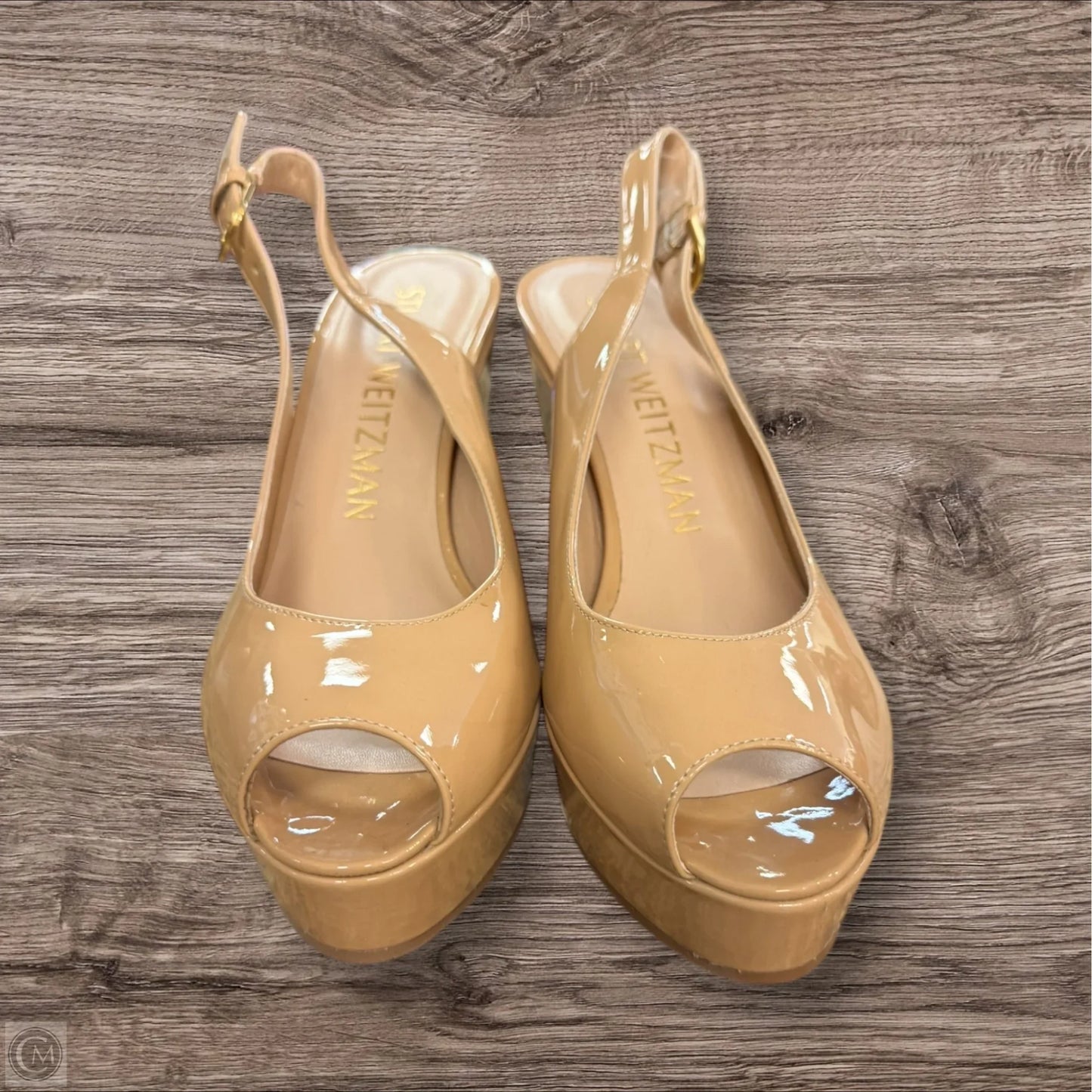 Shoes Designer By Stuart Weitzman In Beige, Size: 7.5