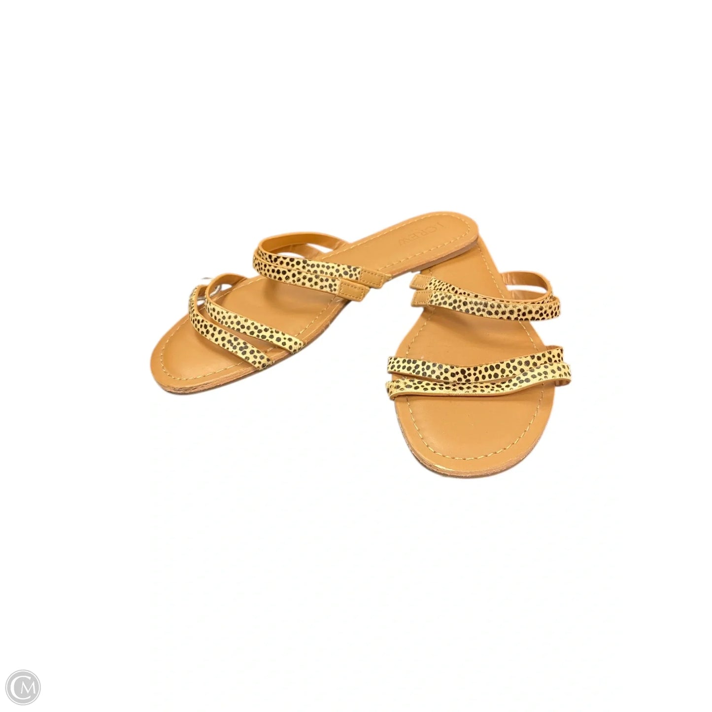 Sandals Flats By J. Crew In Animal Print, Size: 7