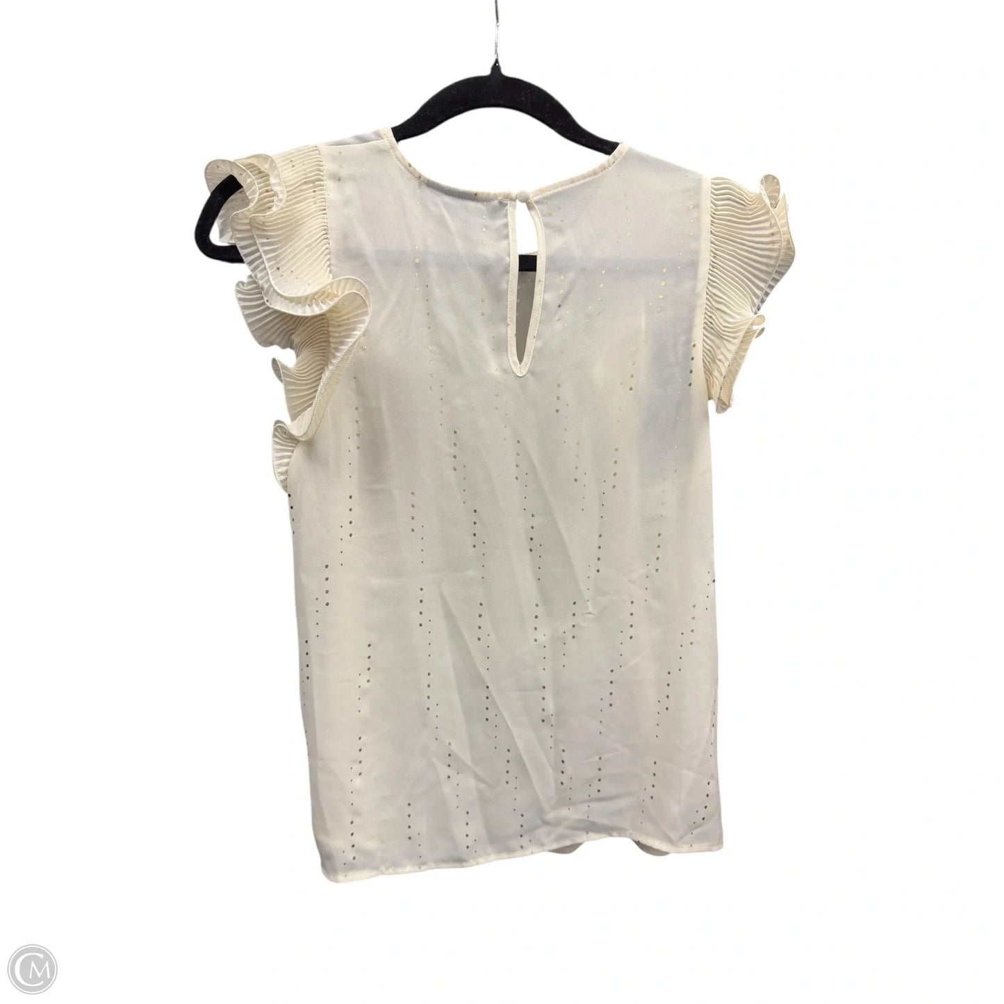 Top Sleeveless By Who What Wear In Cream, Size: S
