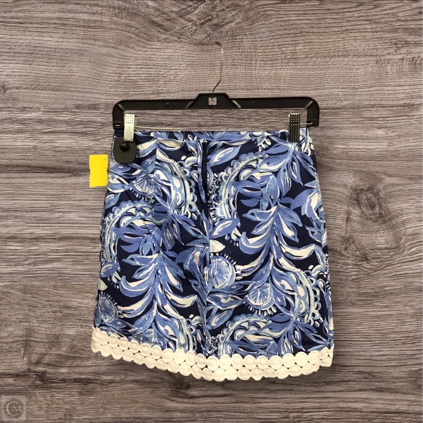 Skirt Designer By Lilly Pulitzer In Blue & White, Size: 2