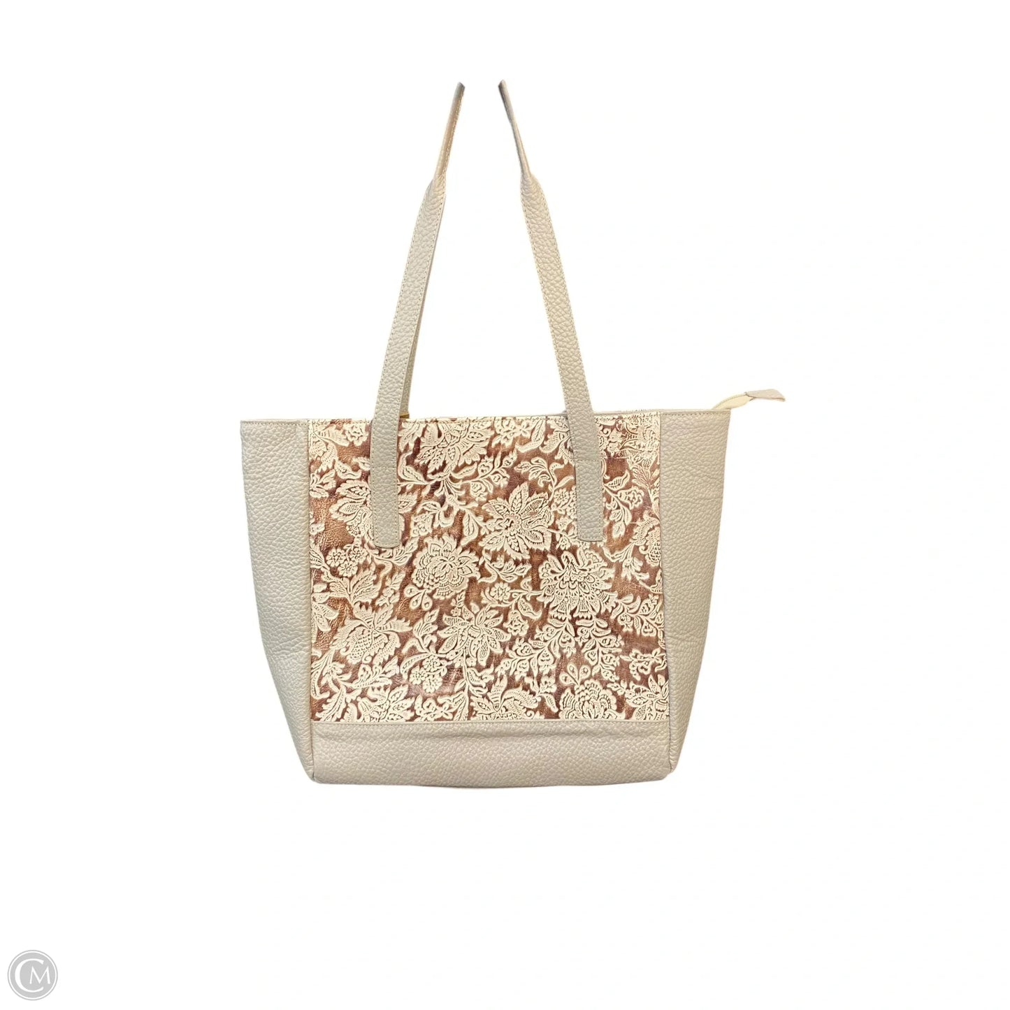Tote Leather By Clothes Mentor, Size: Medium