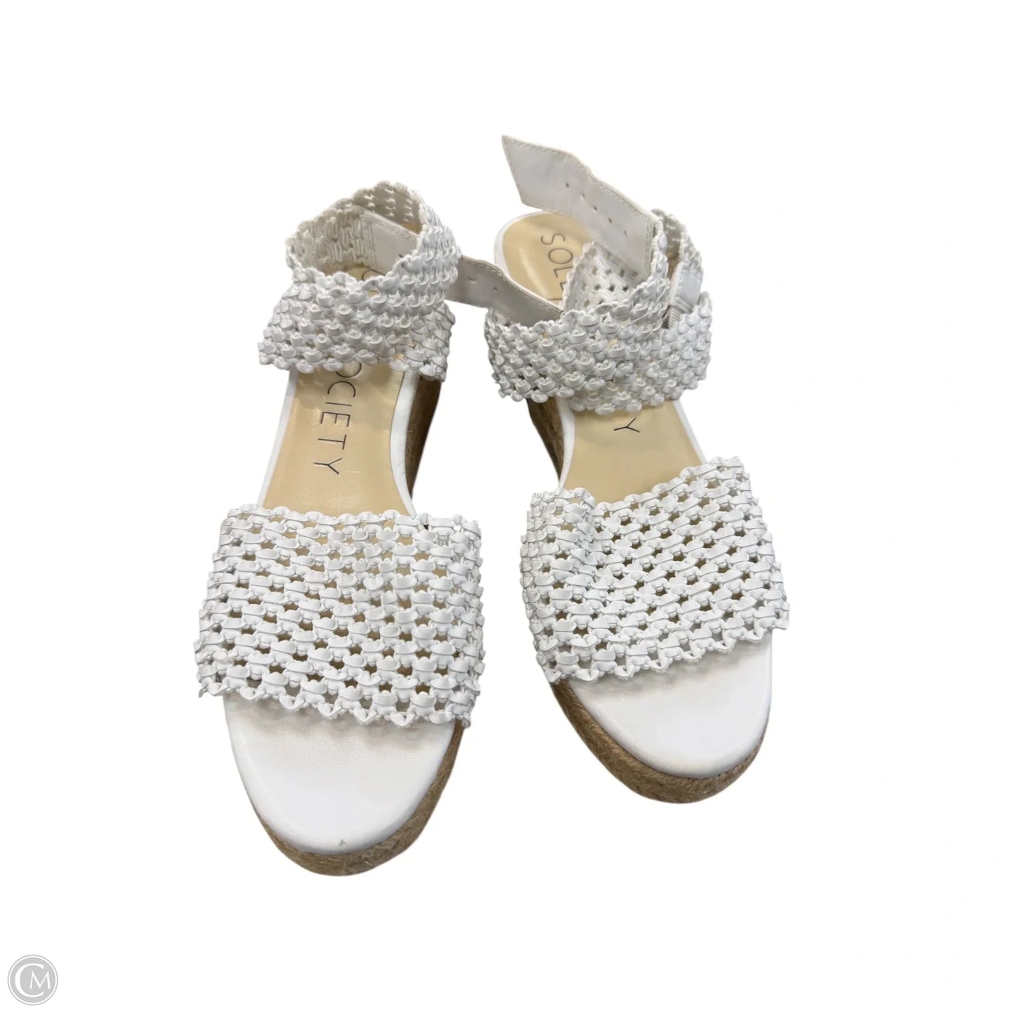 Sandals Heels Wedge By Sole Society In White, Size: 7
