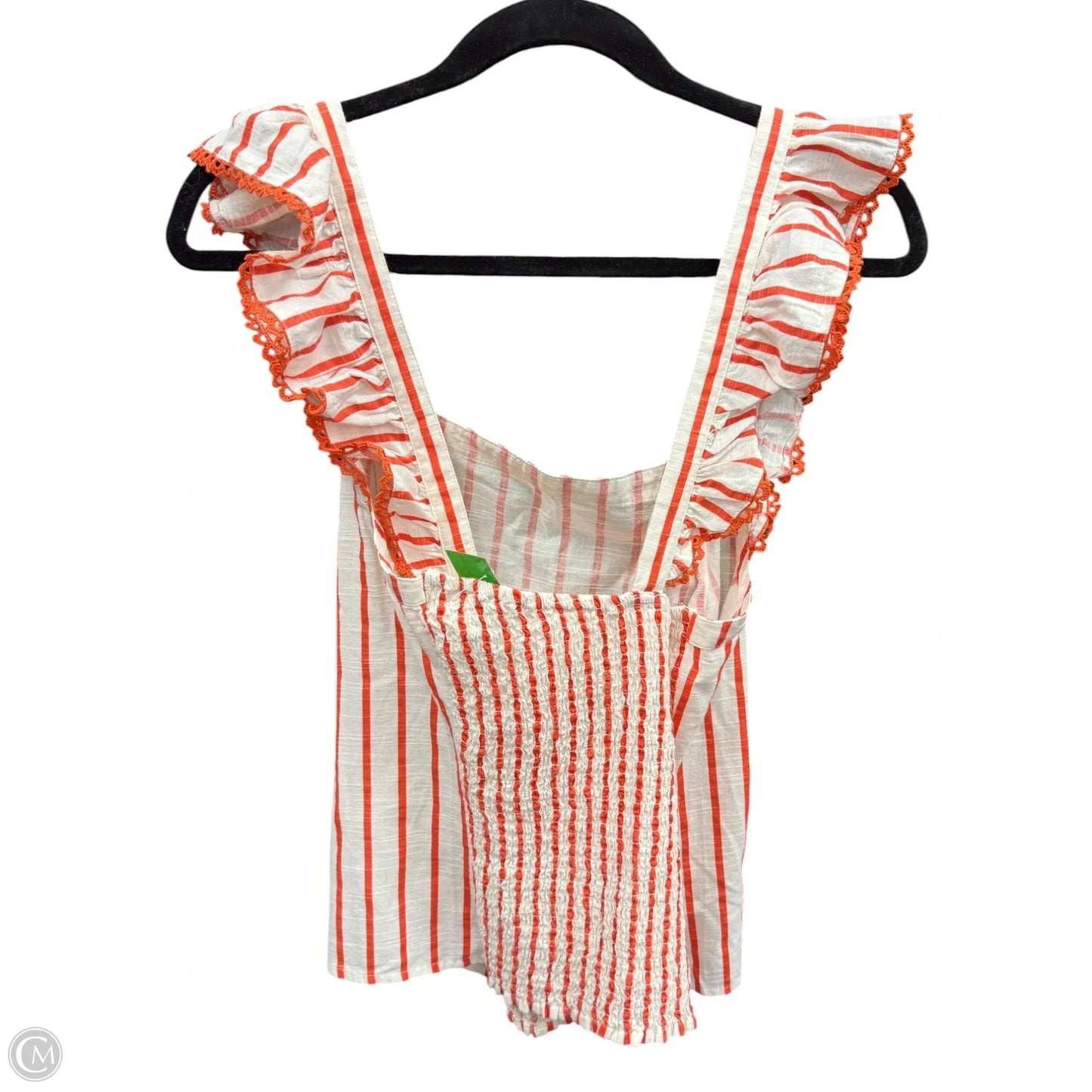 Top Sleeveless By Maeve In Striped Pattern, Size: L
