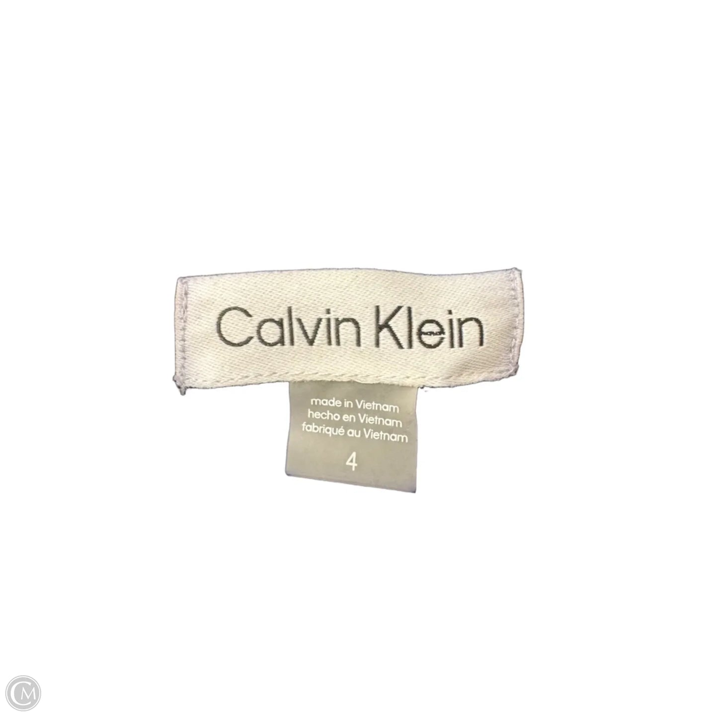Dress Casual Midi By Calvin Klein In Navy, Size: 4