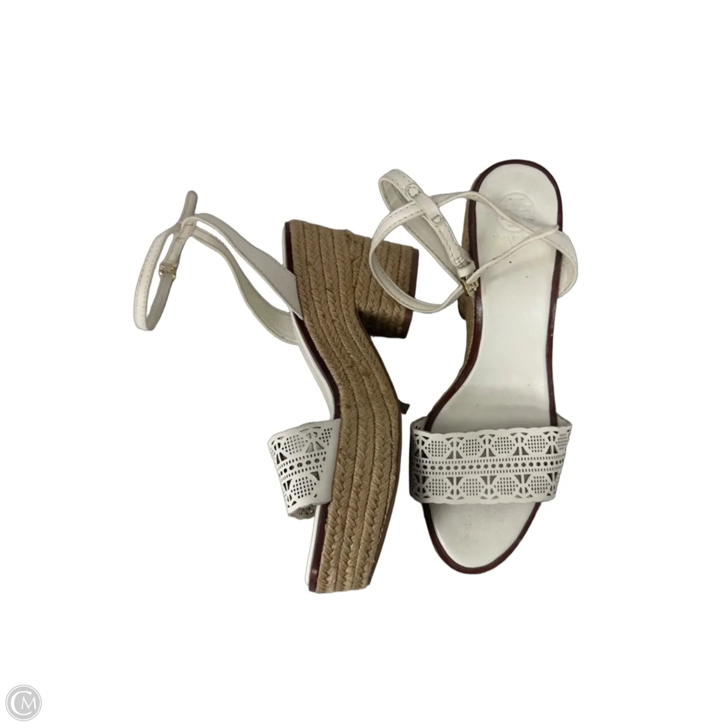 Sandals Designer By Tory Burch In White, Size: 10.5