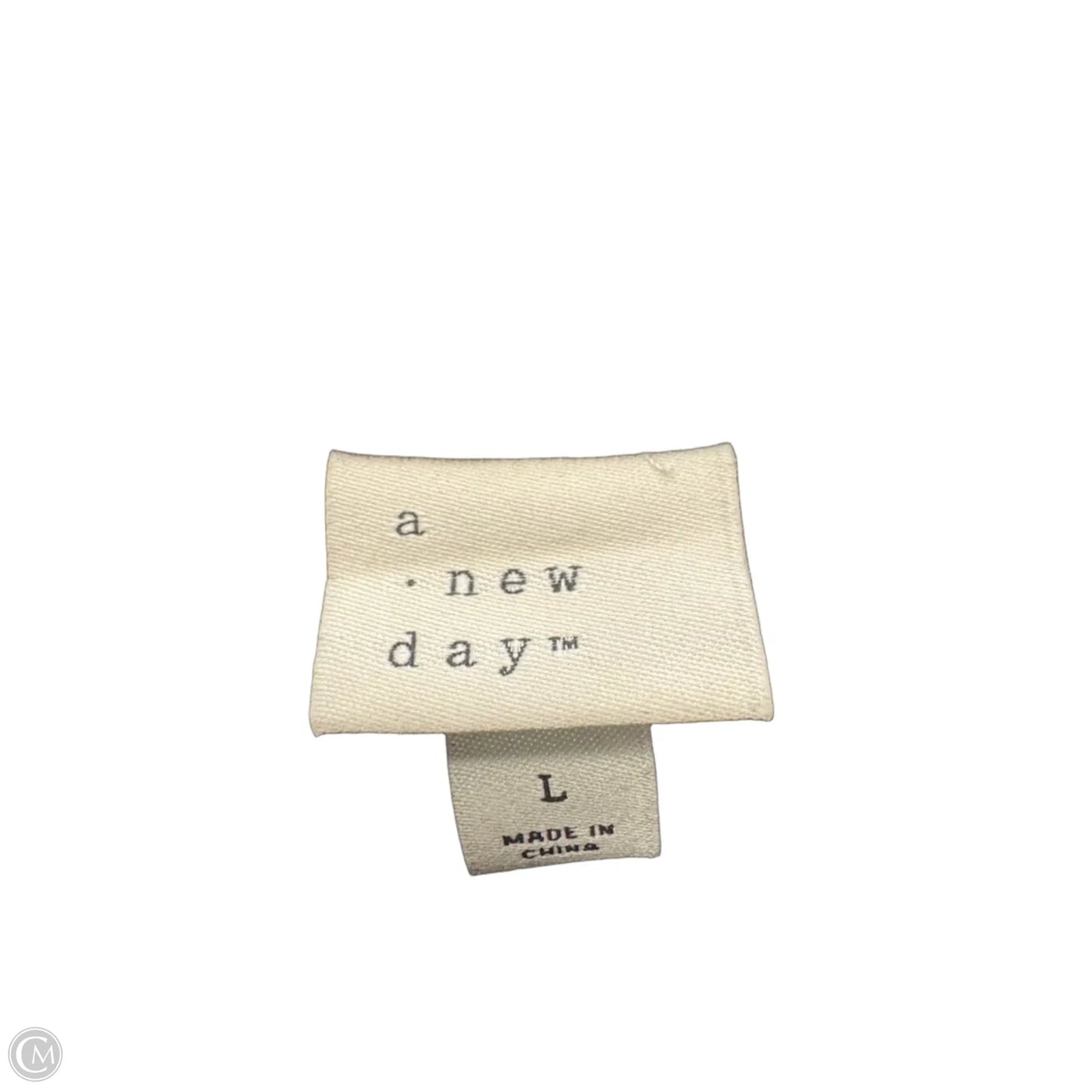 Top Short Sleeve By A New Day In Black, Size: L