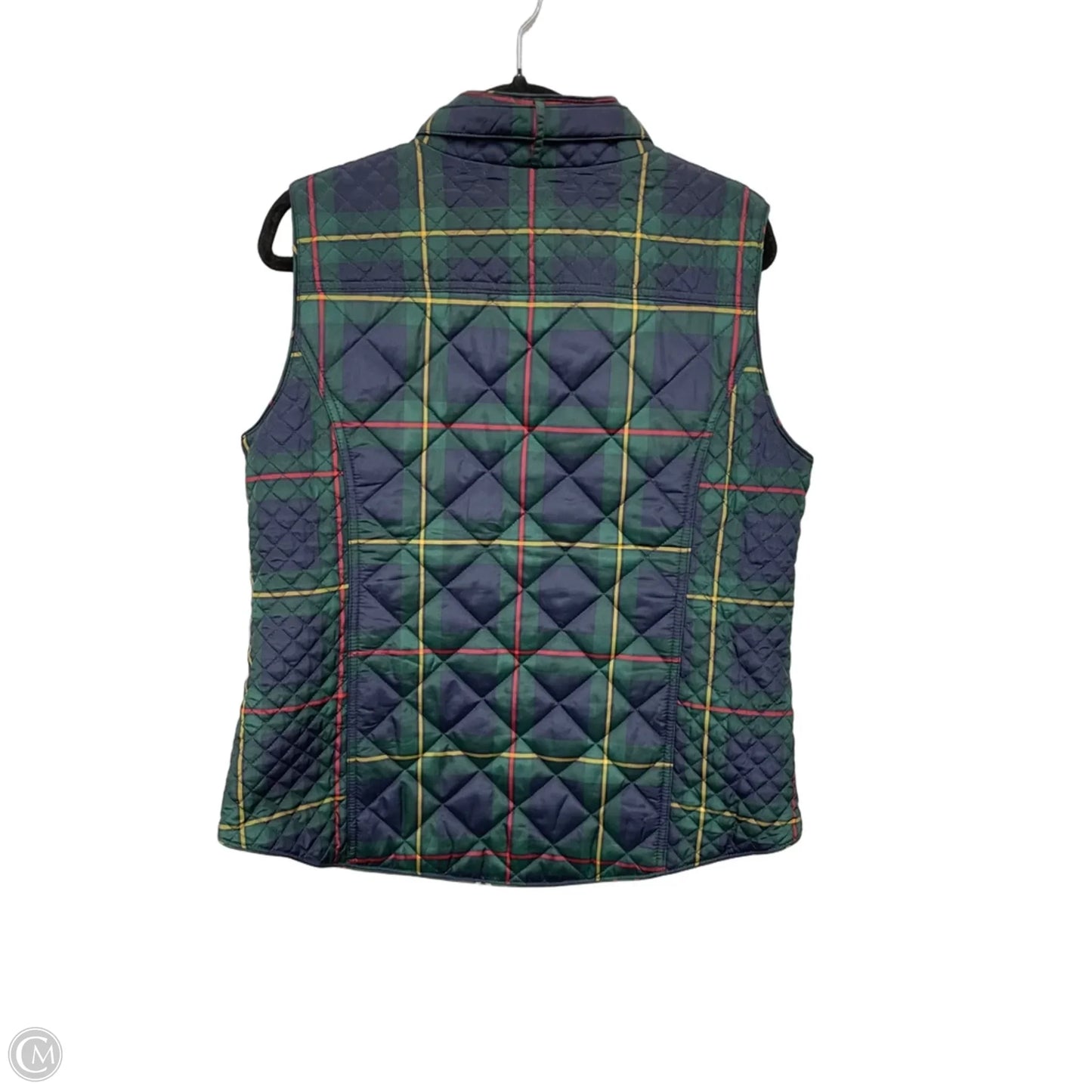 Vest Puffer & Quilted By Crown And Ivy In Green & Red, Size: Xl