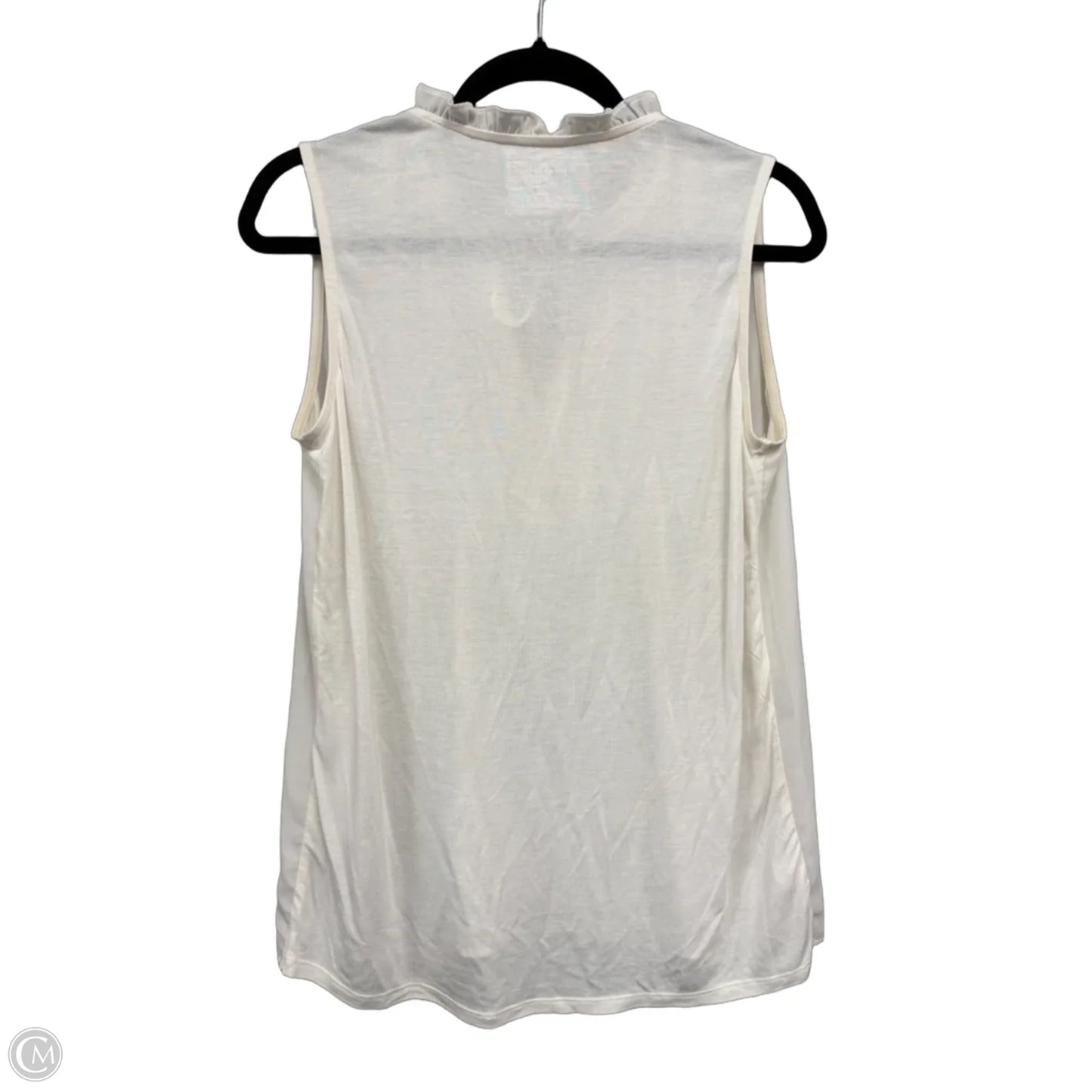 Top Sleeveless By Loft In Cream, Size: M
