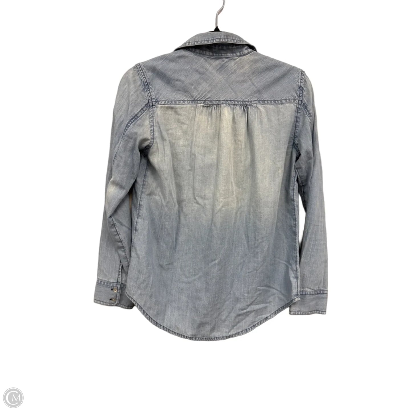 Top Long Sleeve By Caslon In Blue, Size: Xs