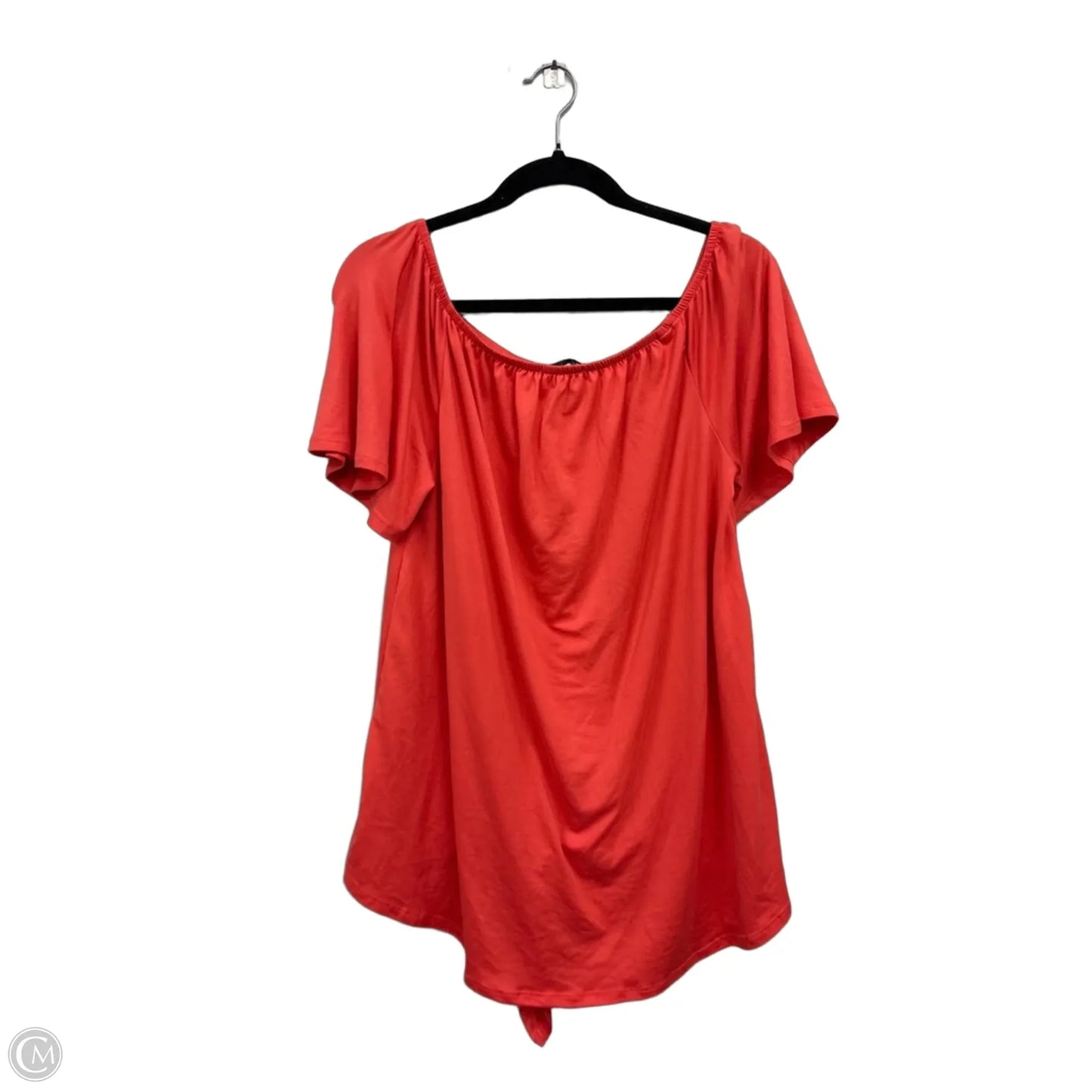 Top Short Sleeve By White Birch In Coral, Size: L