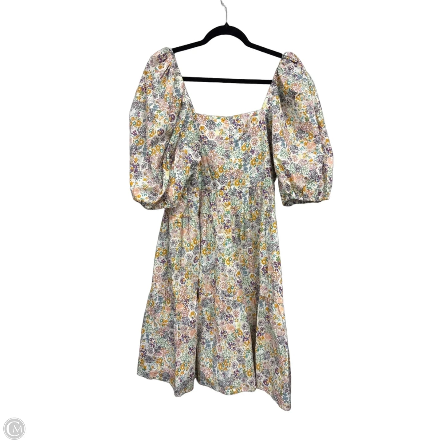 Dress Casual Short By Clothes Mentor In Gold & Purple, Size: L
