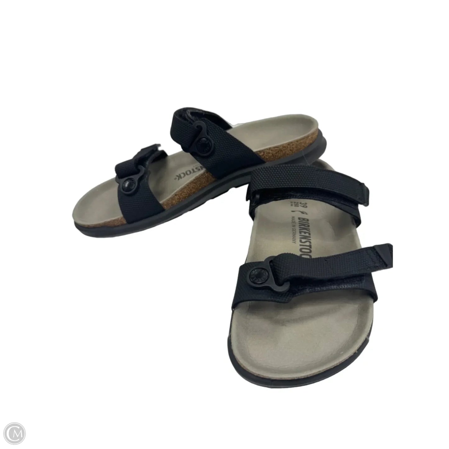 Sandals Flats By Birkenstock In Black, Size: 8