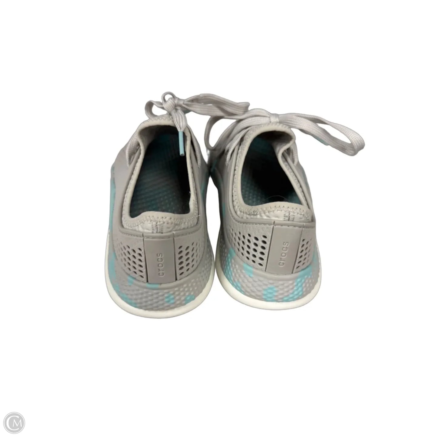 Shoes Sneakers By Crocs In Grey, Size: 8