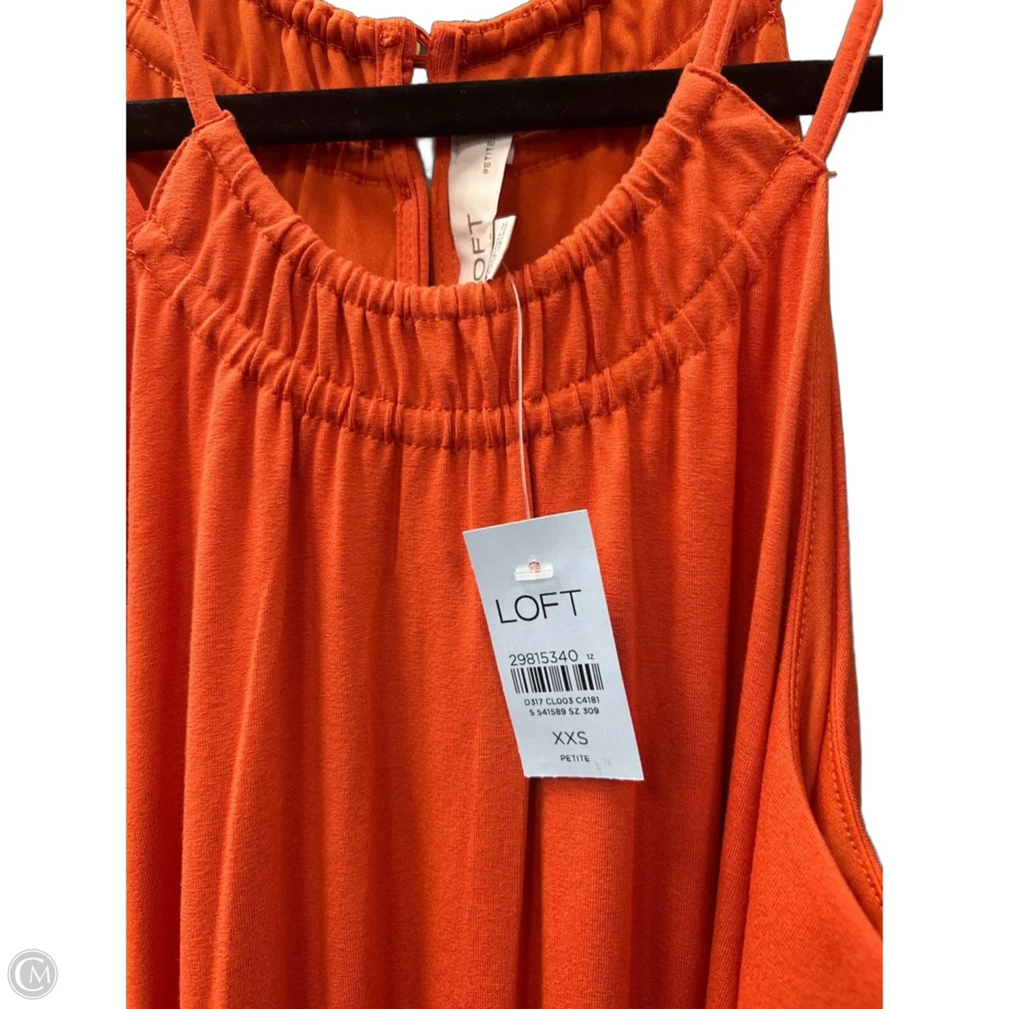 Dress Casual Midi By Loft In Orange, Size: Xxs