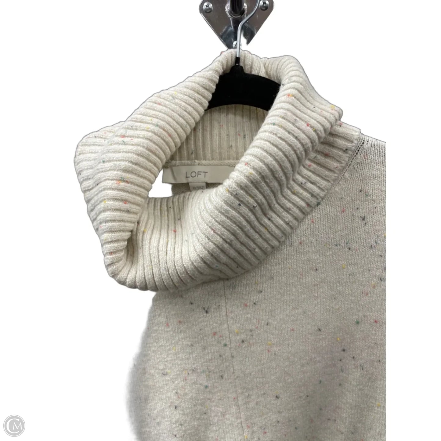 Sweater By Loft In Cream, Size: Xs