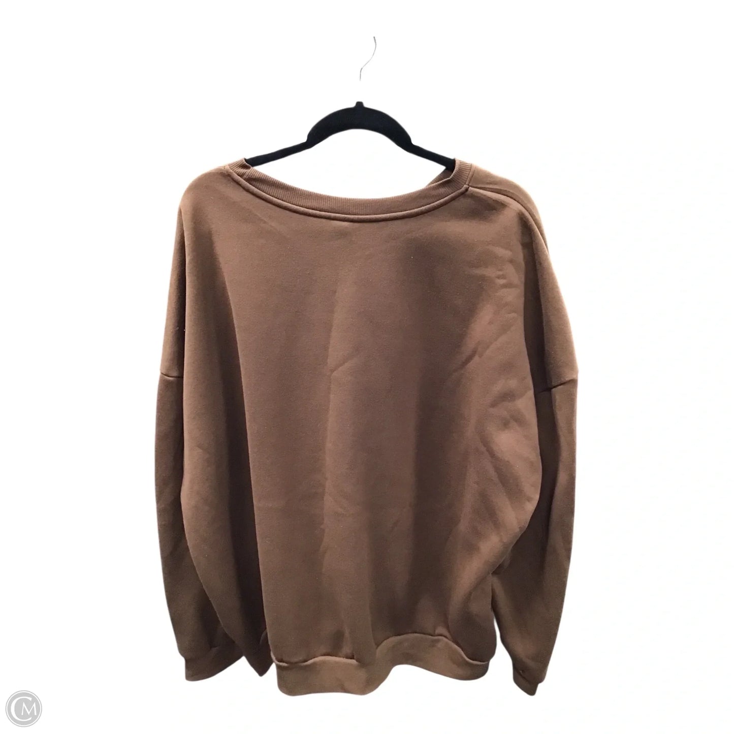Sweatshirt Crewneck By Shein In Brown, Size: 4x