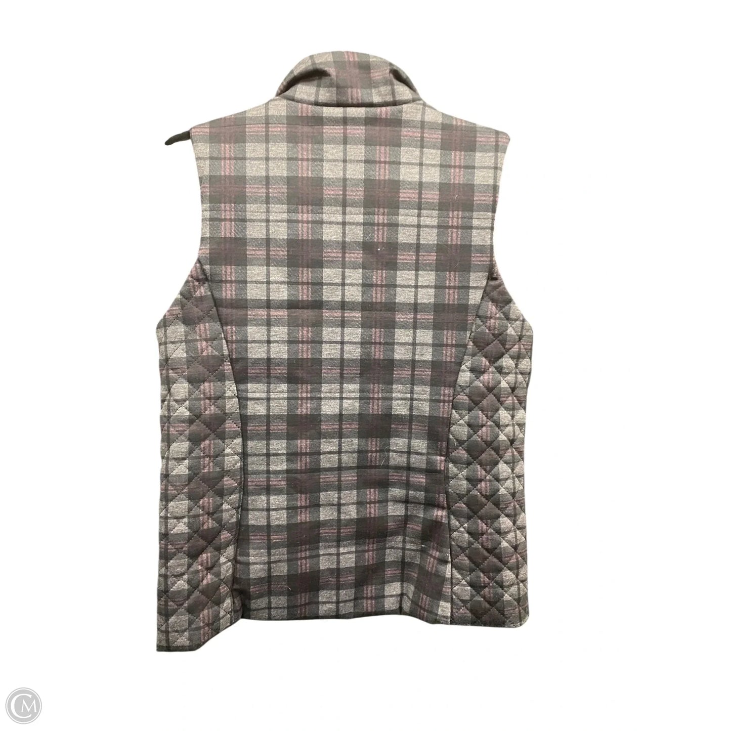 Vest Puffer & Quilted By Clothes Mentor In Plaid Pattern, Size: S