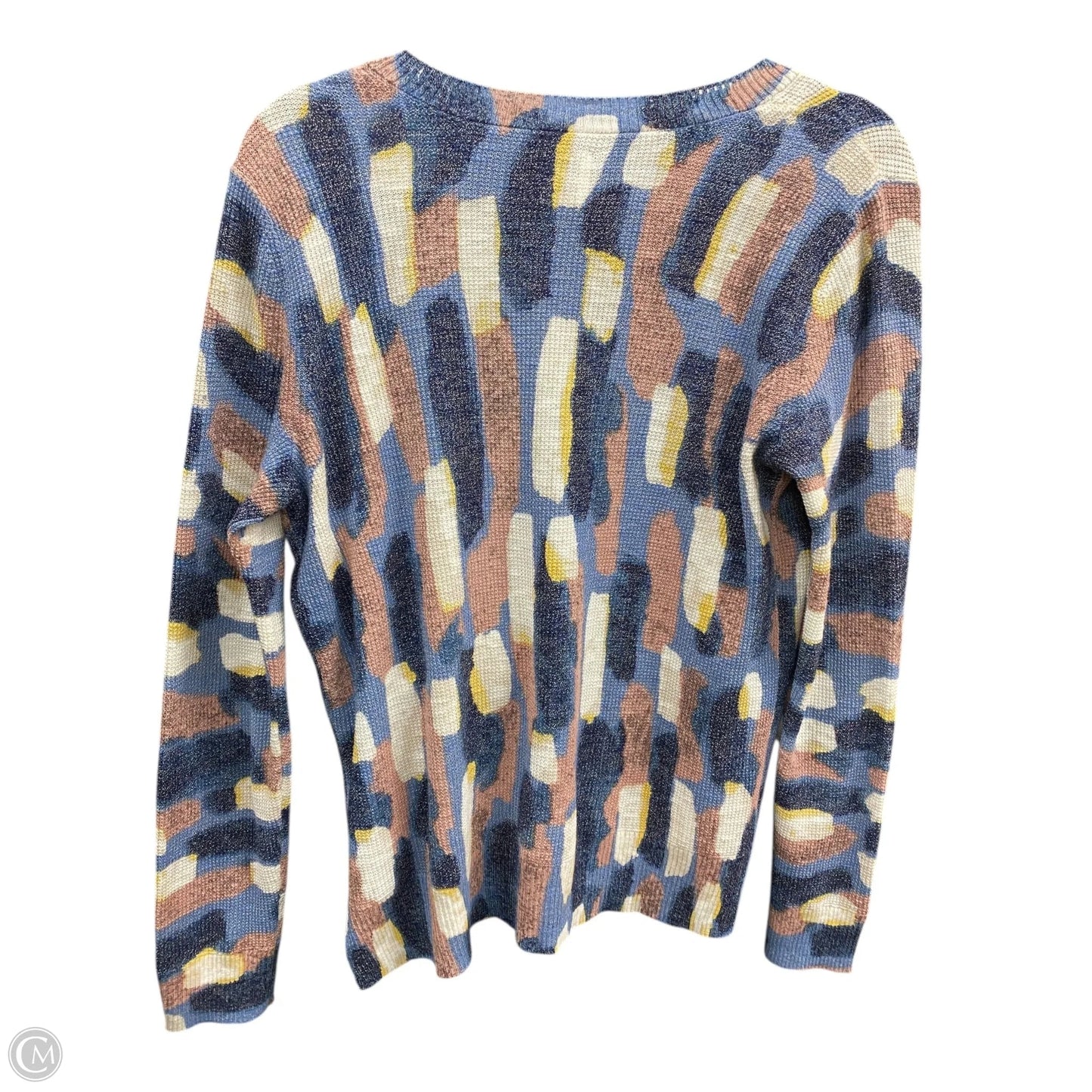 Top Long Sleeve By Nic + Zoe In Geometric Pattern, Size: S