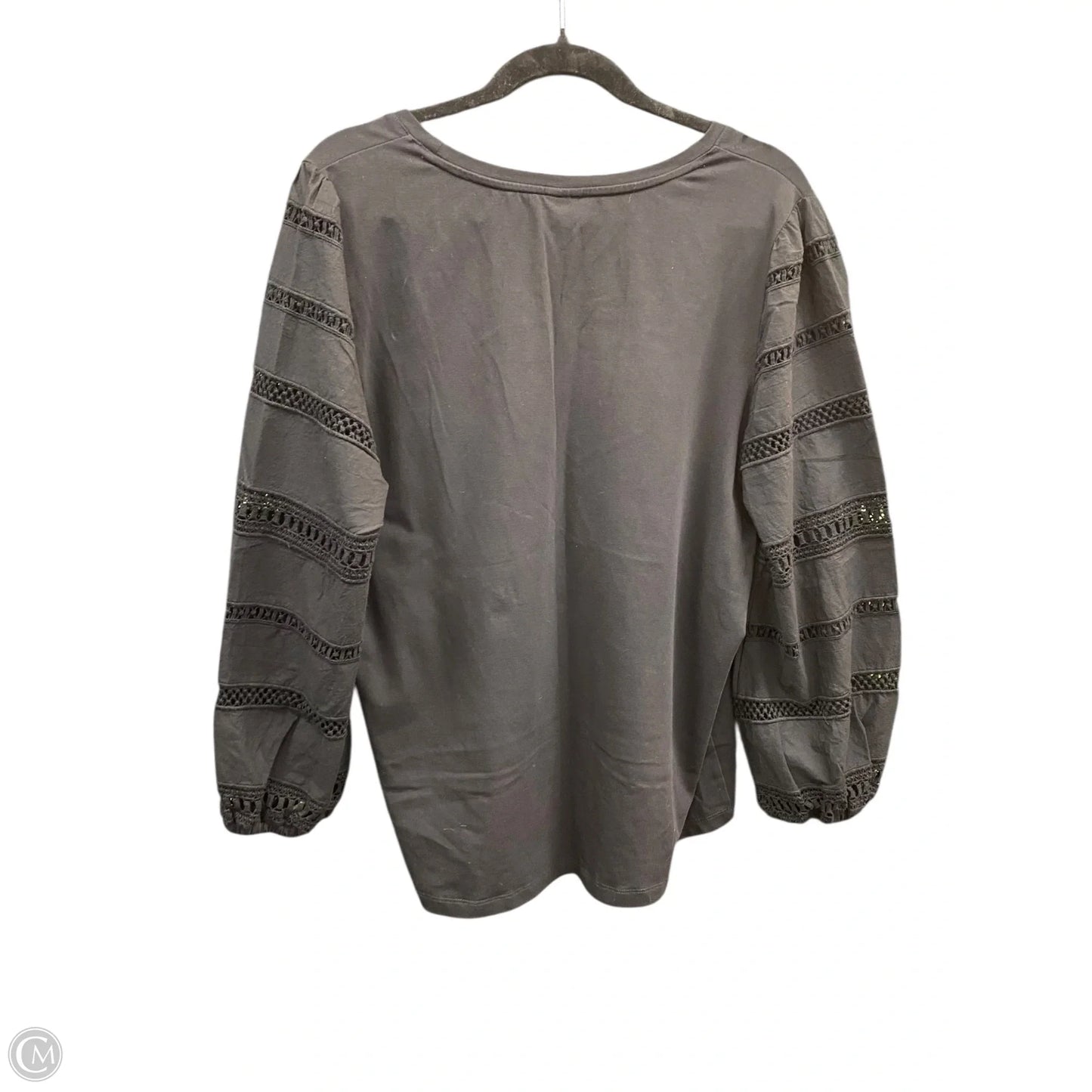 Top Long Sleeve By Chicos In Black, Size: Xl