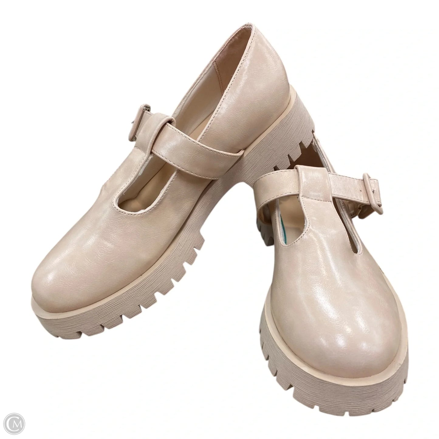 Shoes Heels Platform By Journee In Peach, Size: 11