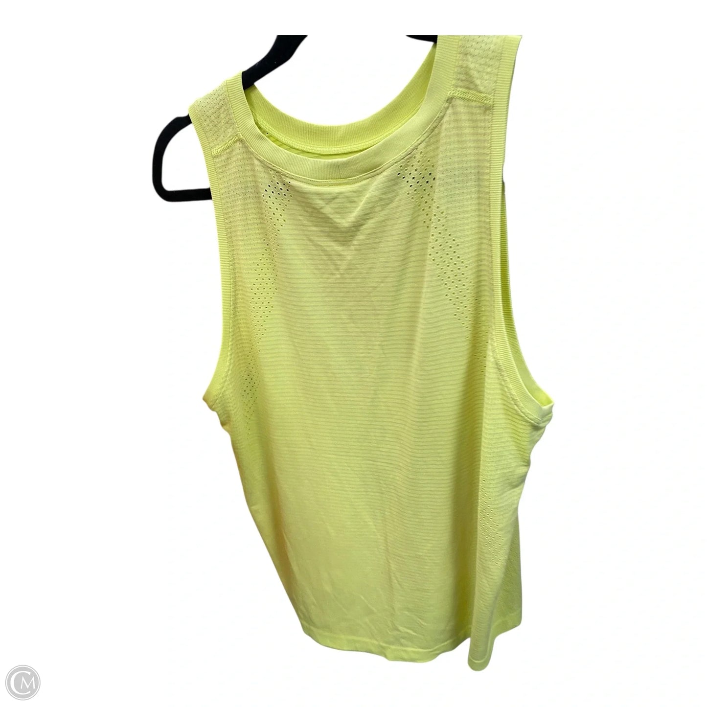 Athletic Tank Top By Lululemon In Yellow, Size: 12