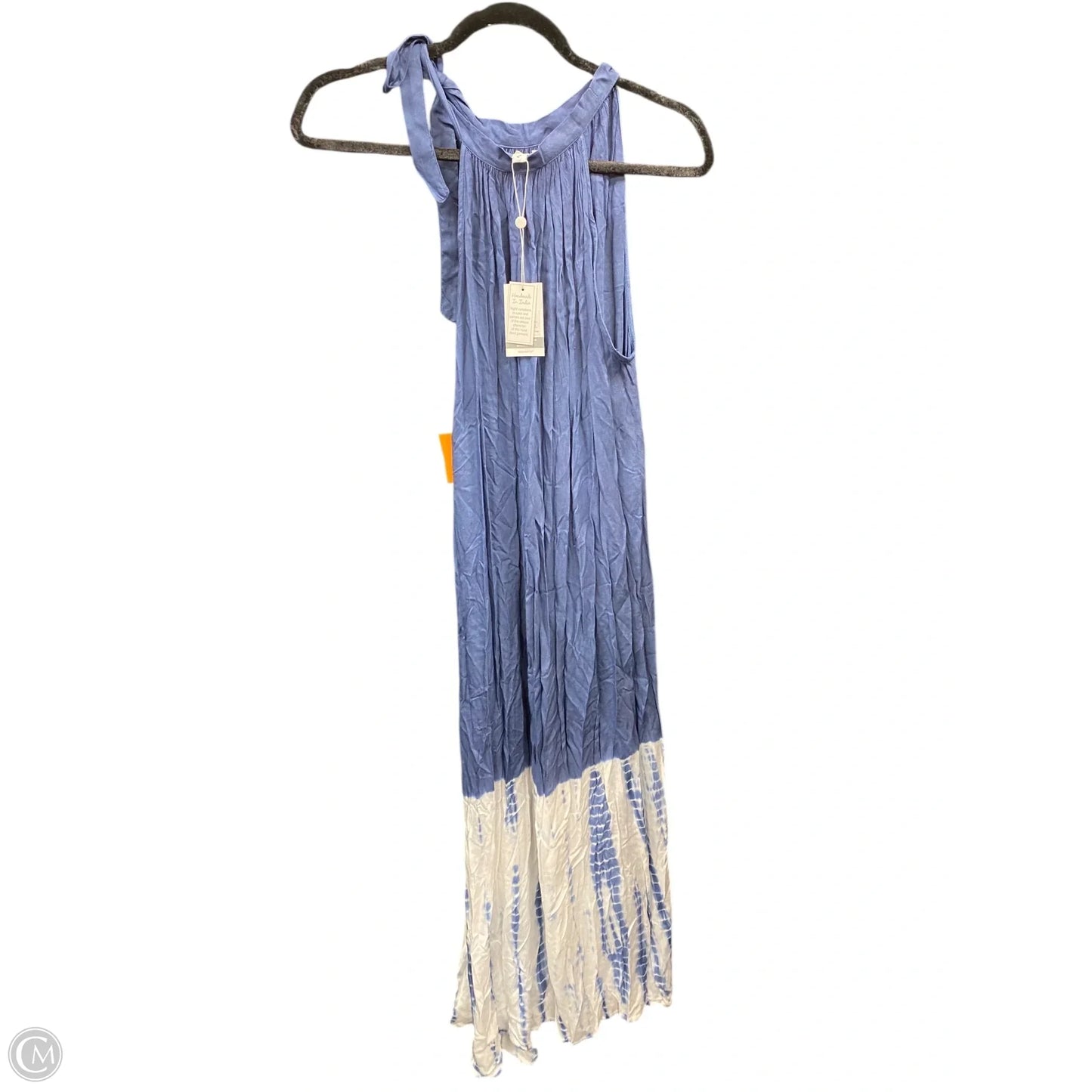 Dress Casual Midi By Mudpie In Blue & White, Size: S