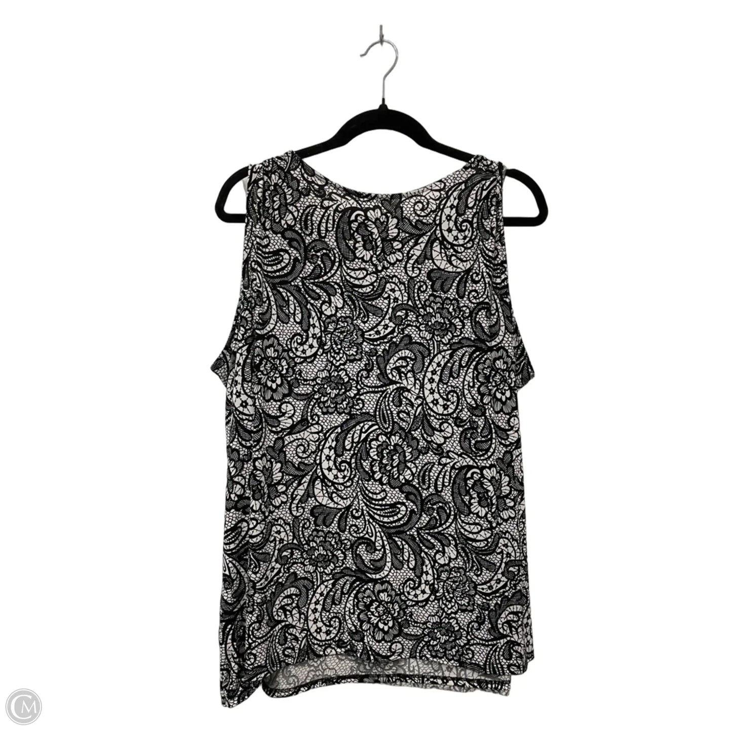Top Sleeveless By Lane Bryant In Black & White, Size: 4x