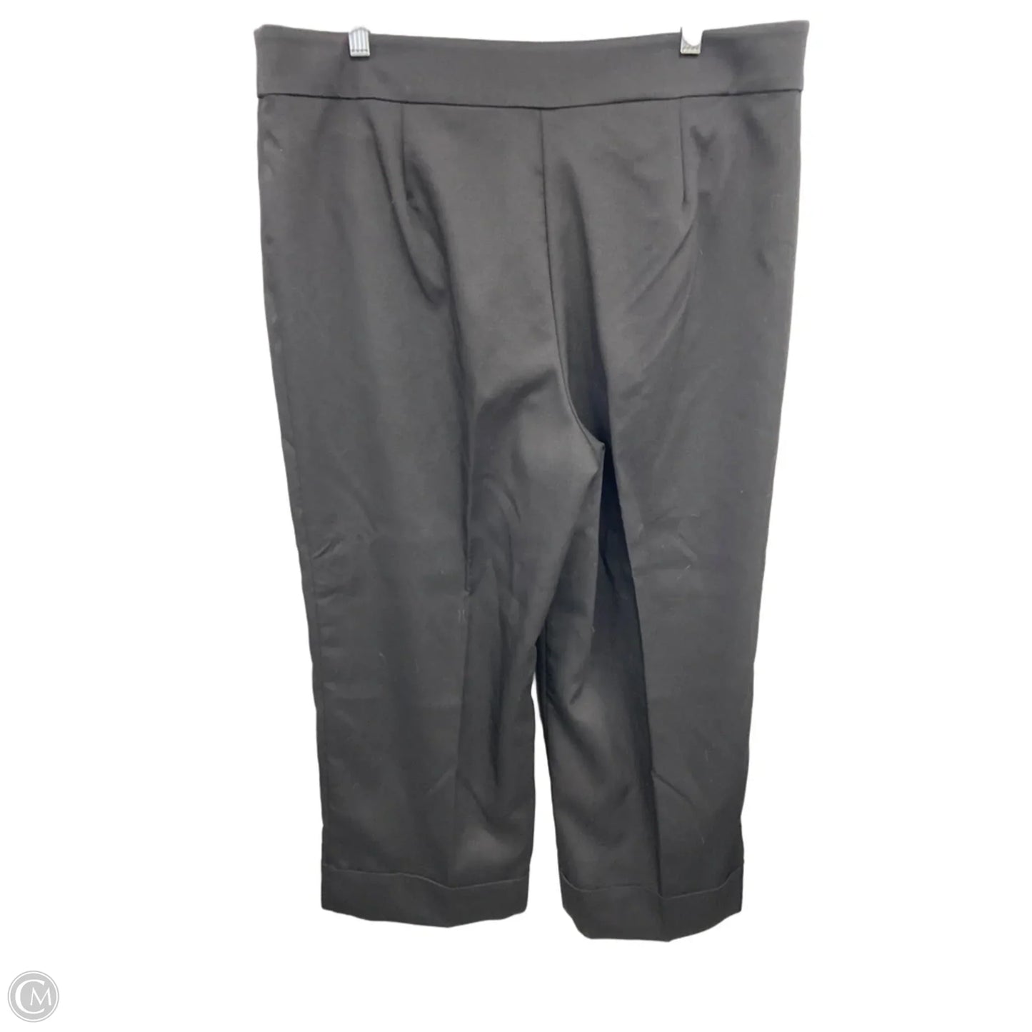 Pants Wide Leg By Loft In Black & Silver, Size: 16