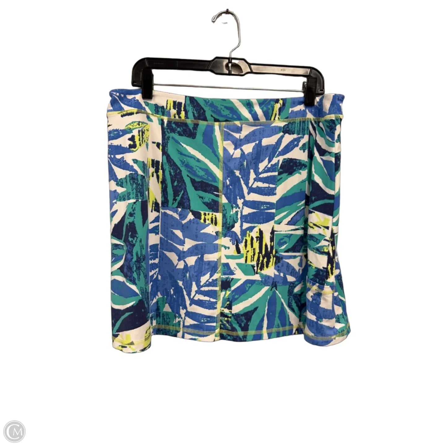 Skort By Clothes Mentor In Blue & Green, Size: L