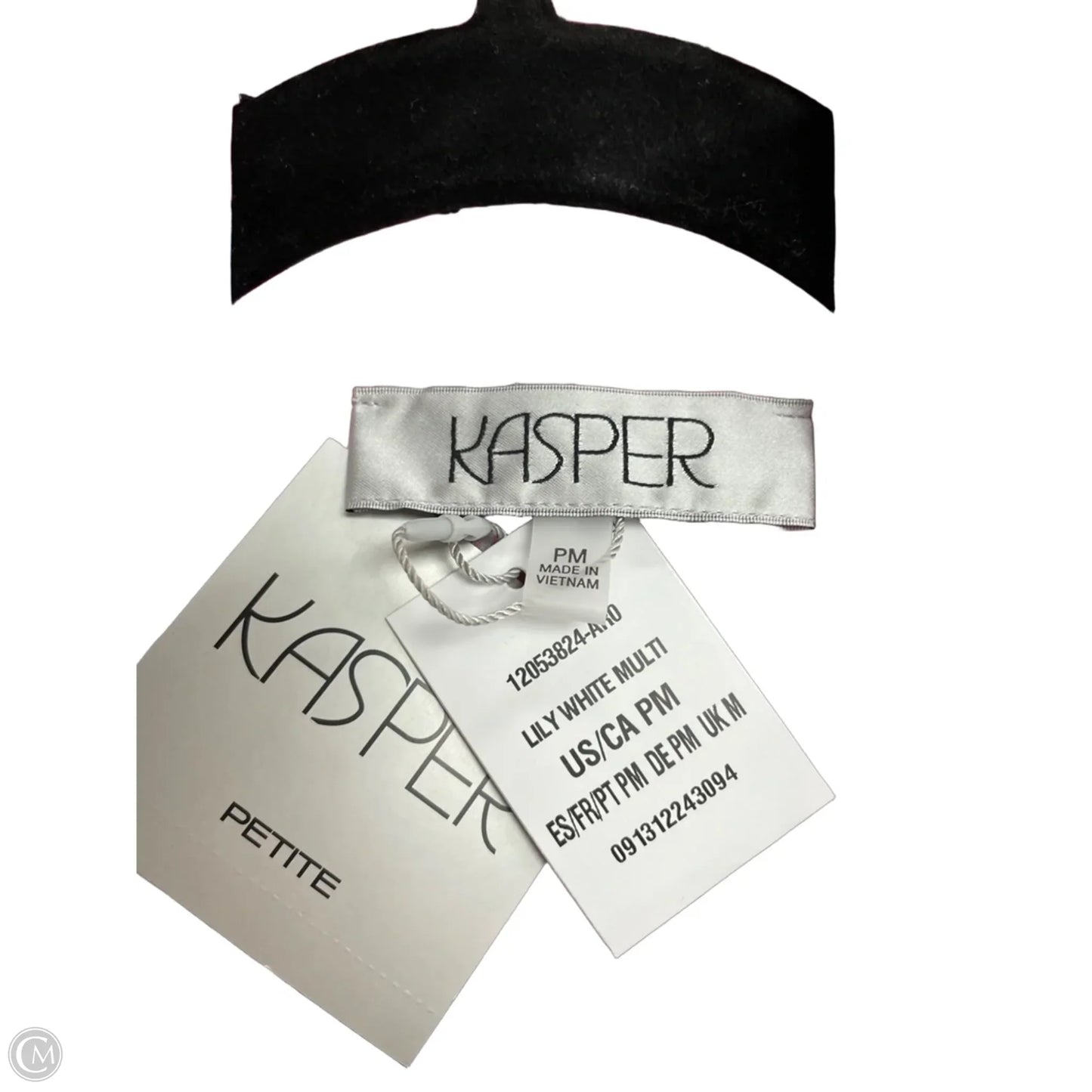 Top Short Sleeve By Kasper In Blue & Pink, Size: Mp