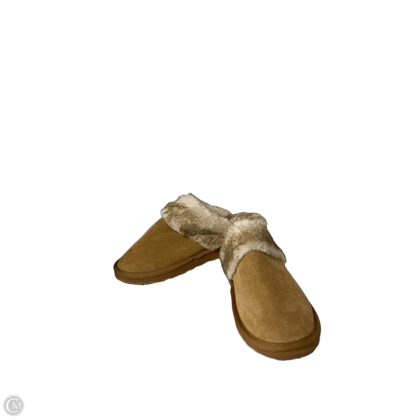 Slippers By Clarks In Cream & Tan, Size: 7
