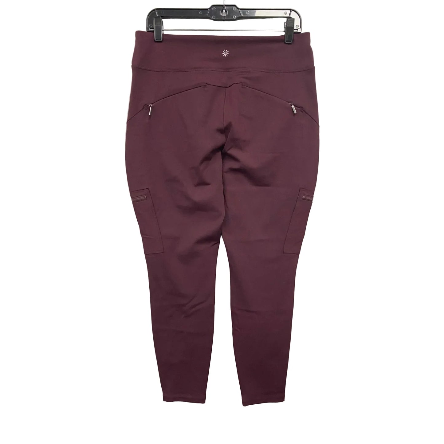 Athletic Pants By Athleta In Maroon, Size: 14