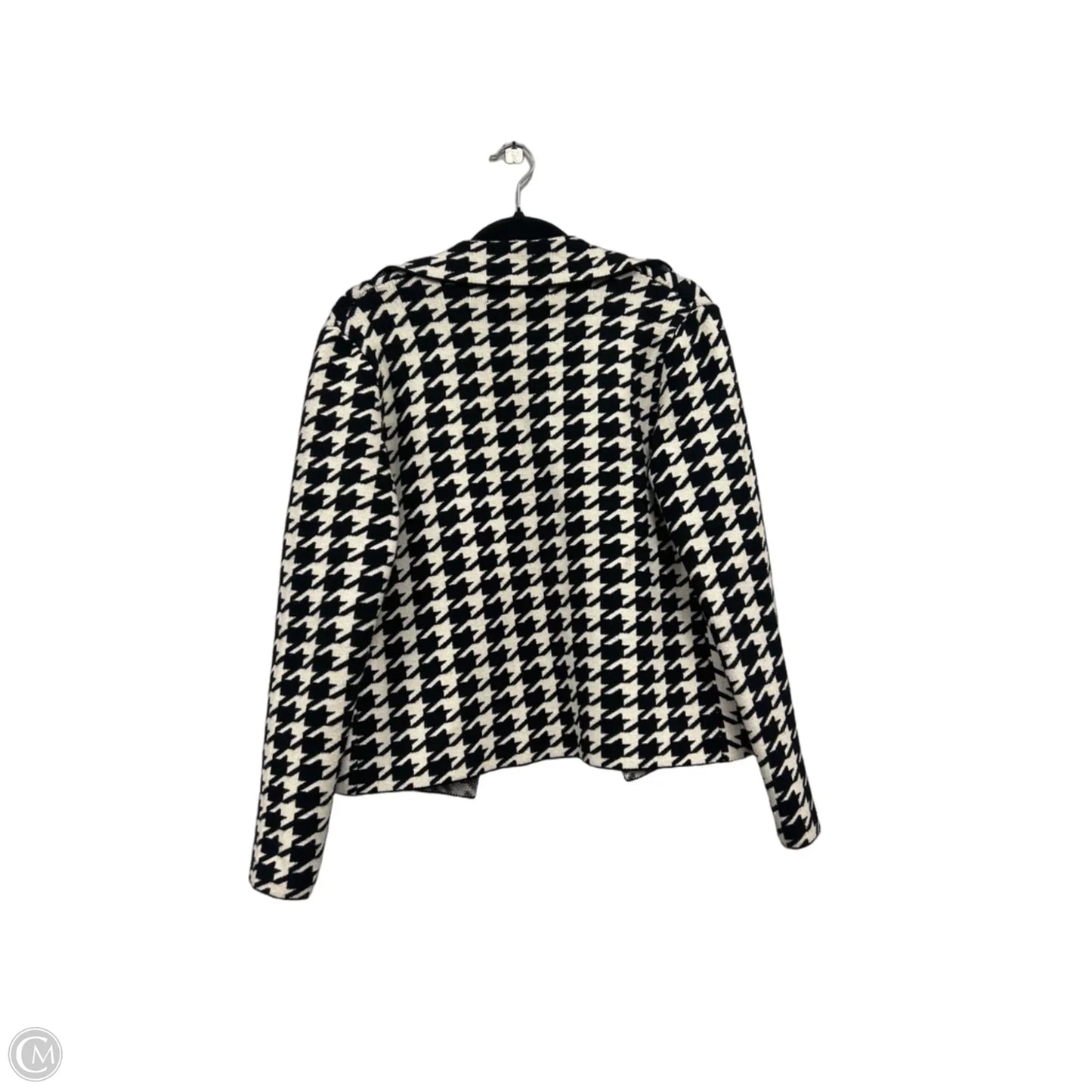 Sweater Cardigan By Premise In Black & White, Size: Sp