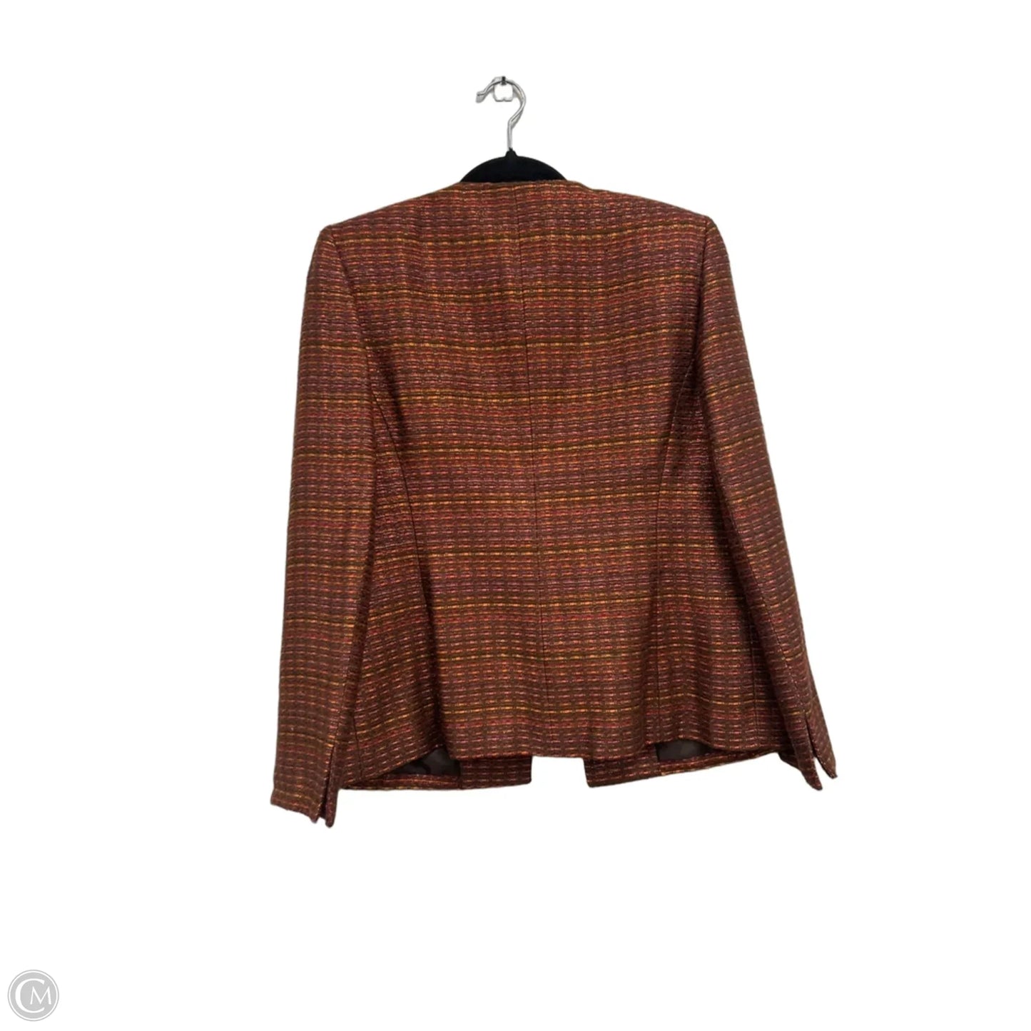 Blazer By Kasper In Orange & Pink, Size: 8