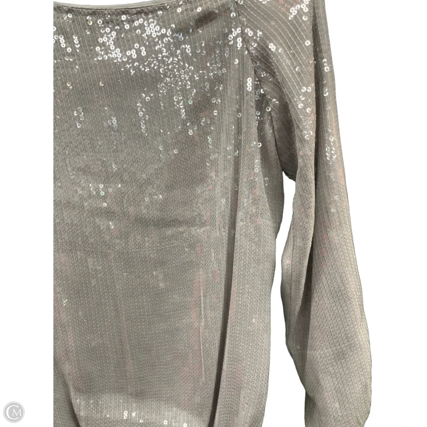 Top Long Sleeve By Apart In Grey, Size: 8