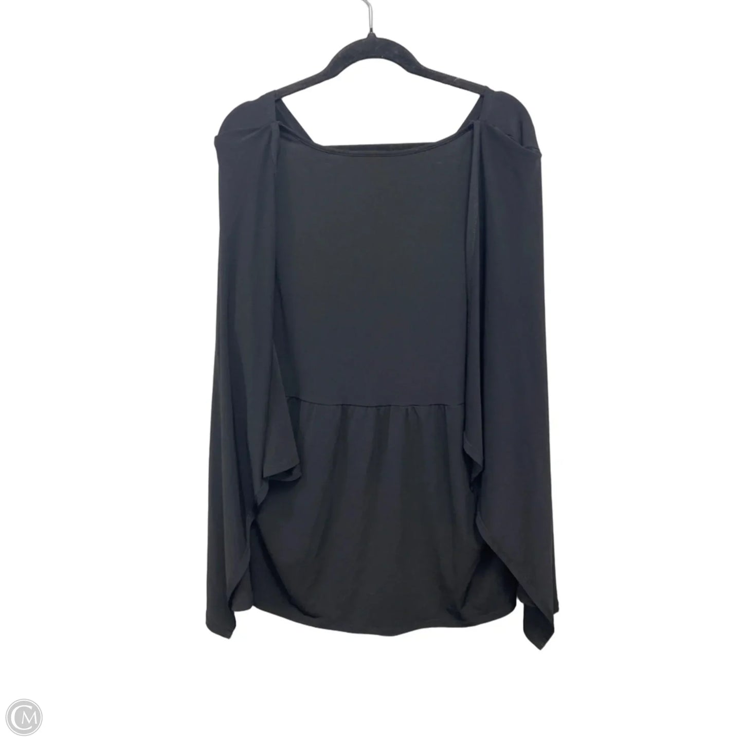 Top Long Sleeve By Style And Co Collection Women In Black & Gold, Size: 1x