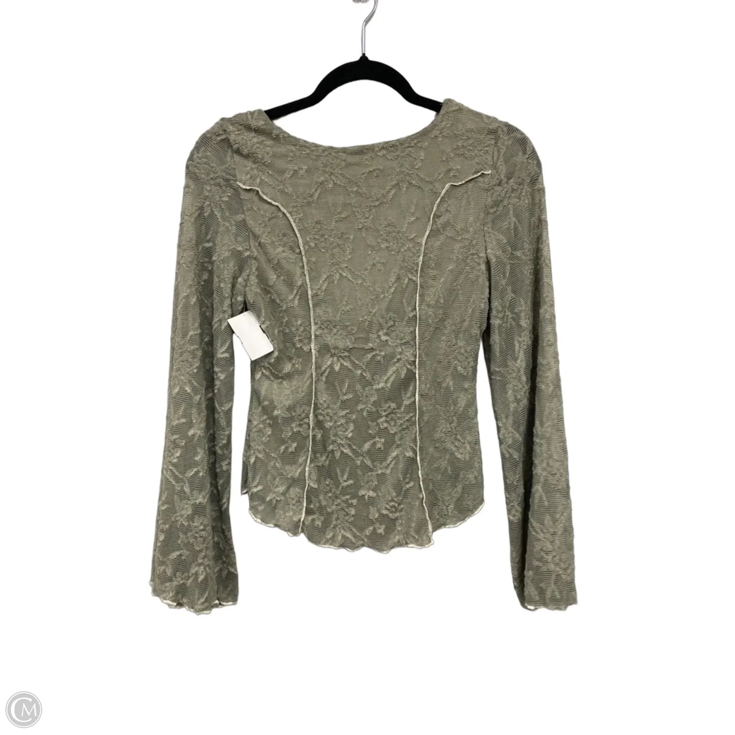 Top Long Sleeve By Willow & Root In Green, Size: S