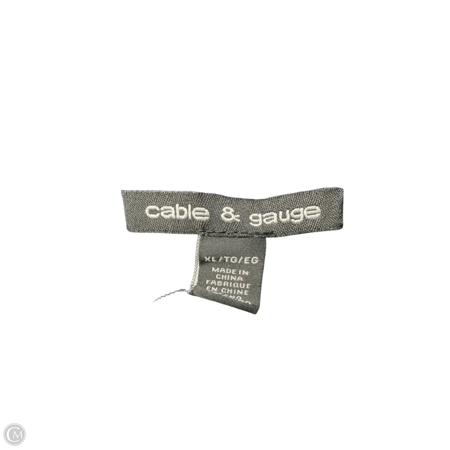 Top 3/4 Sleeve By Cable And Gauge In Black, Size: Xl