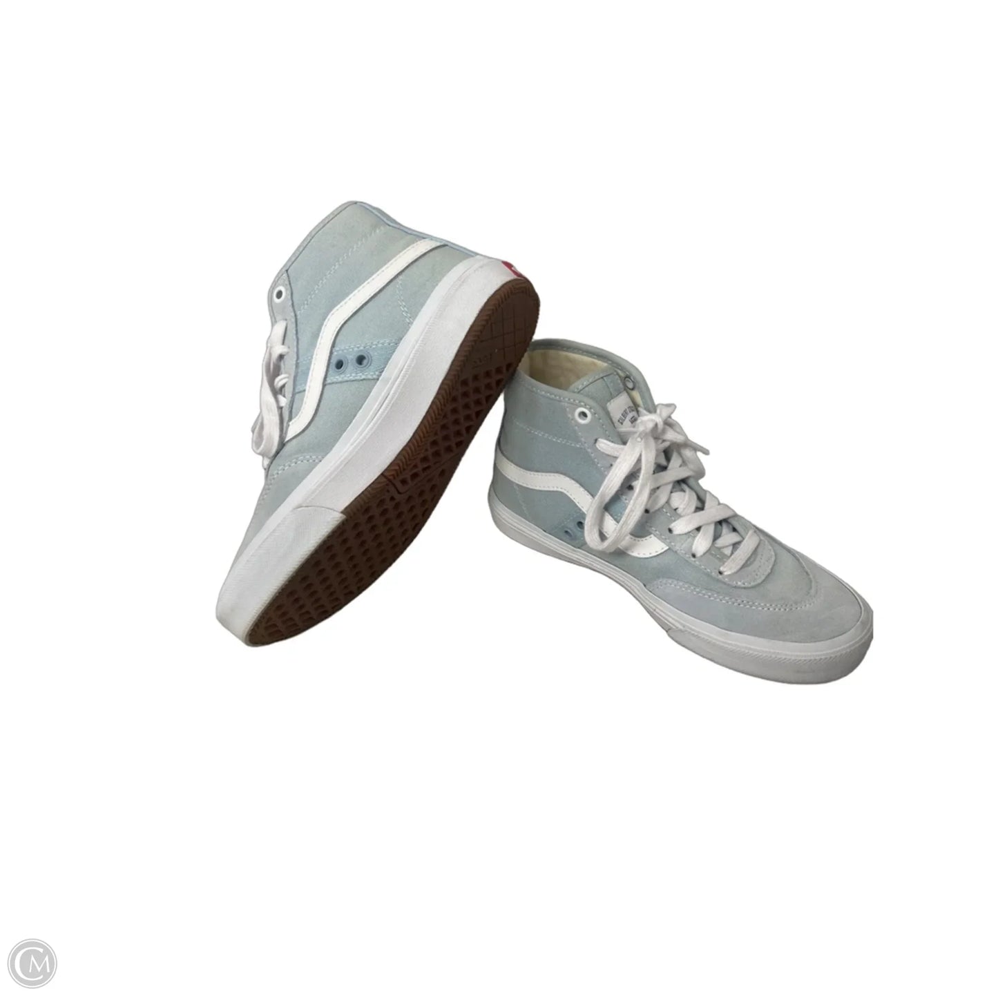 Shoes Sneakers By Vans In Blue & White, Size: 5.5